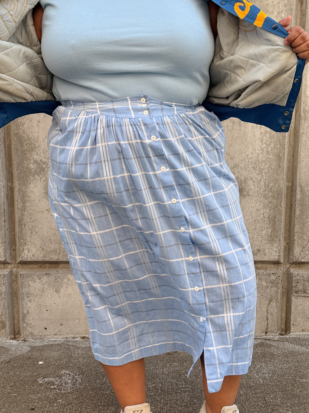 Blue Cap Sleeve Top