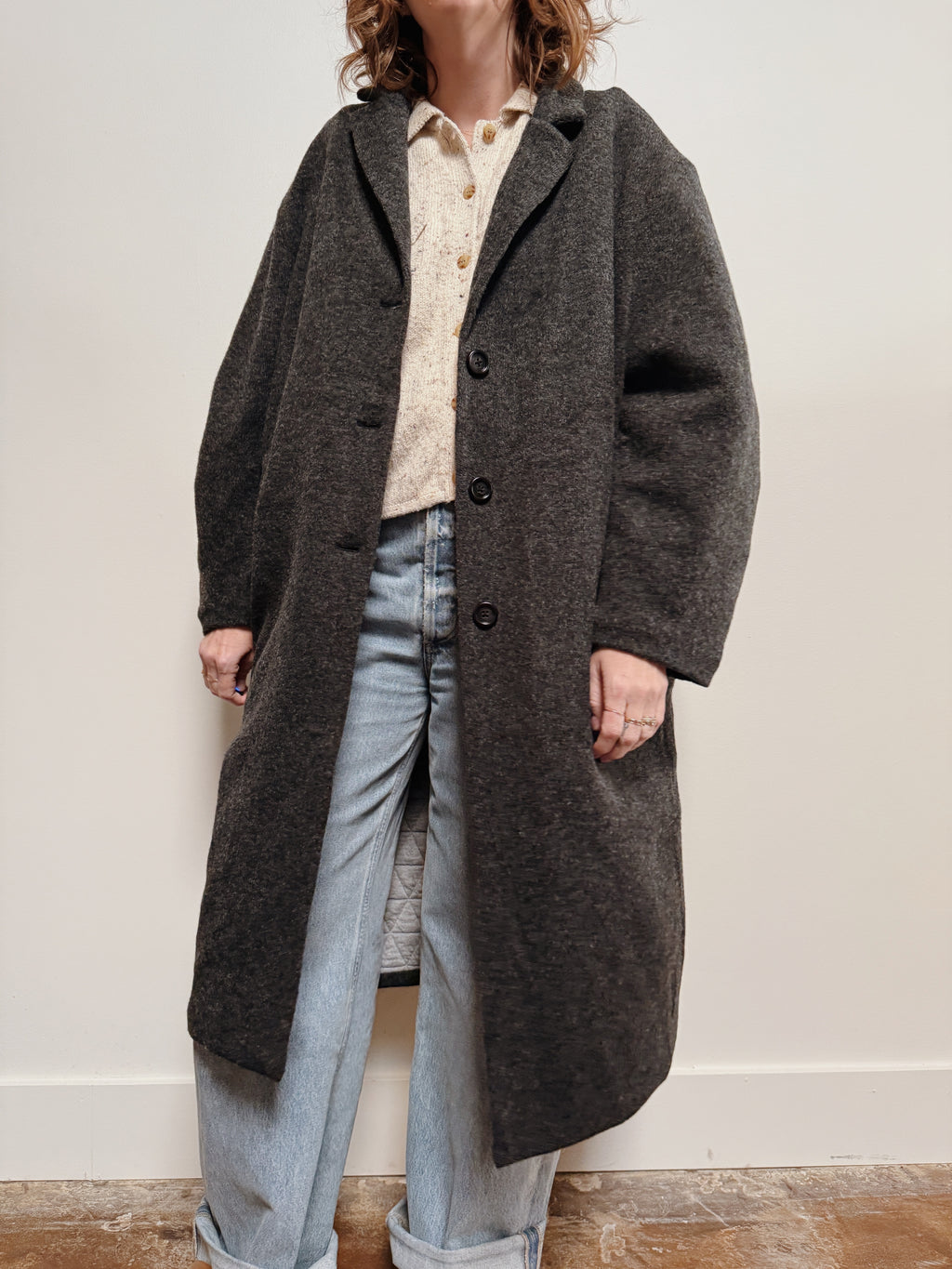 Cocoon Sleeve Maxi Coat