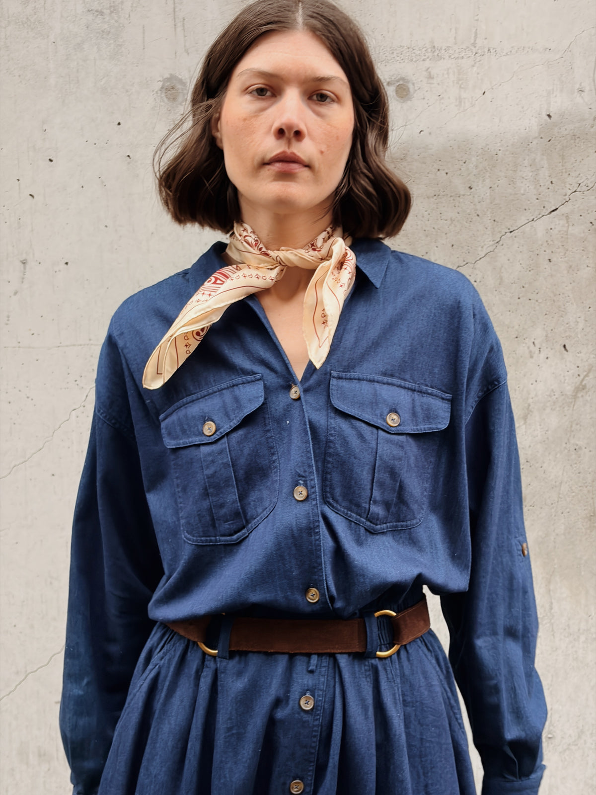 Denim Shirt Dress