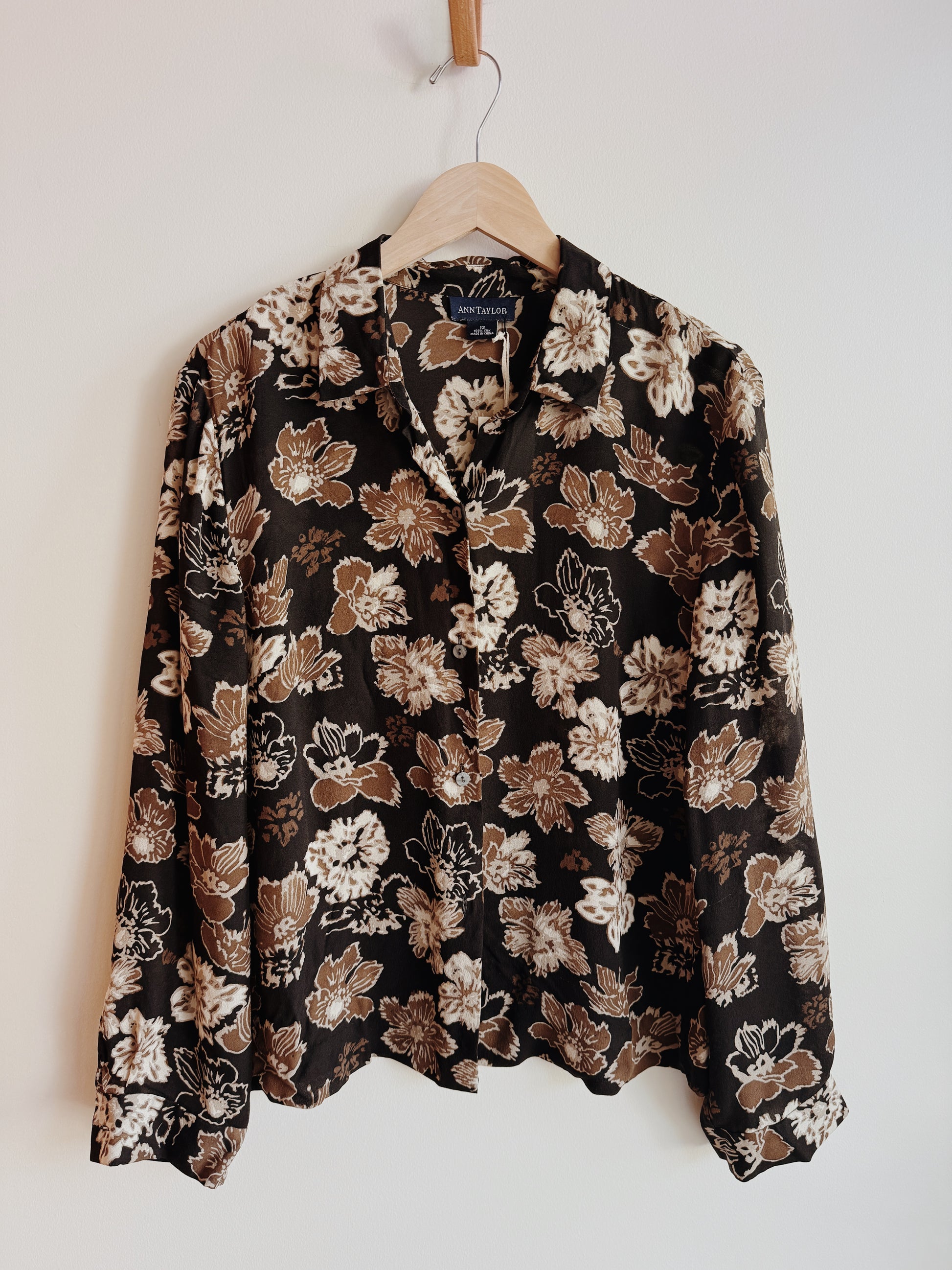 Silk Long Sleeve Blouse