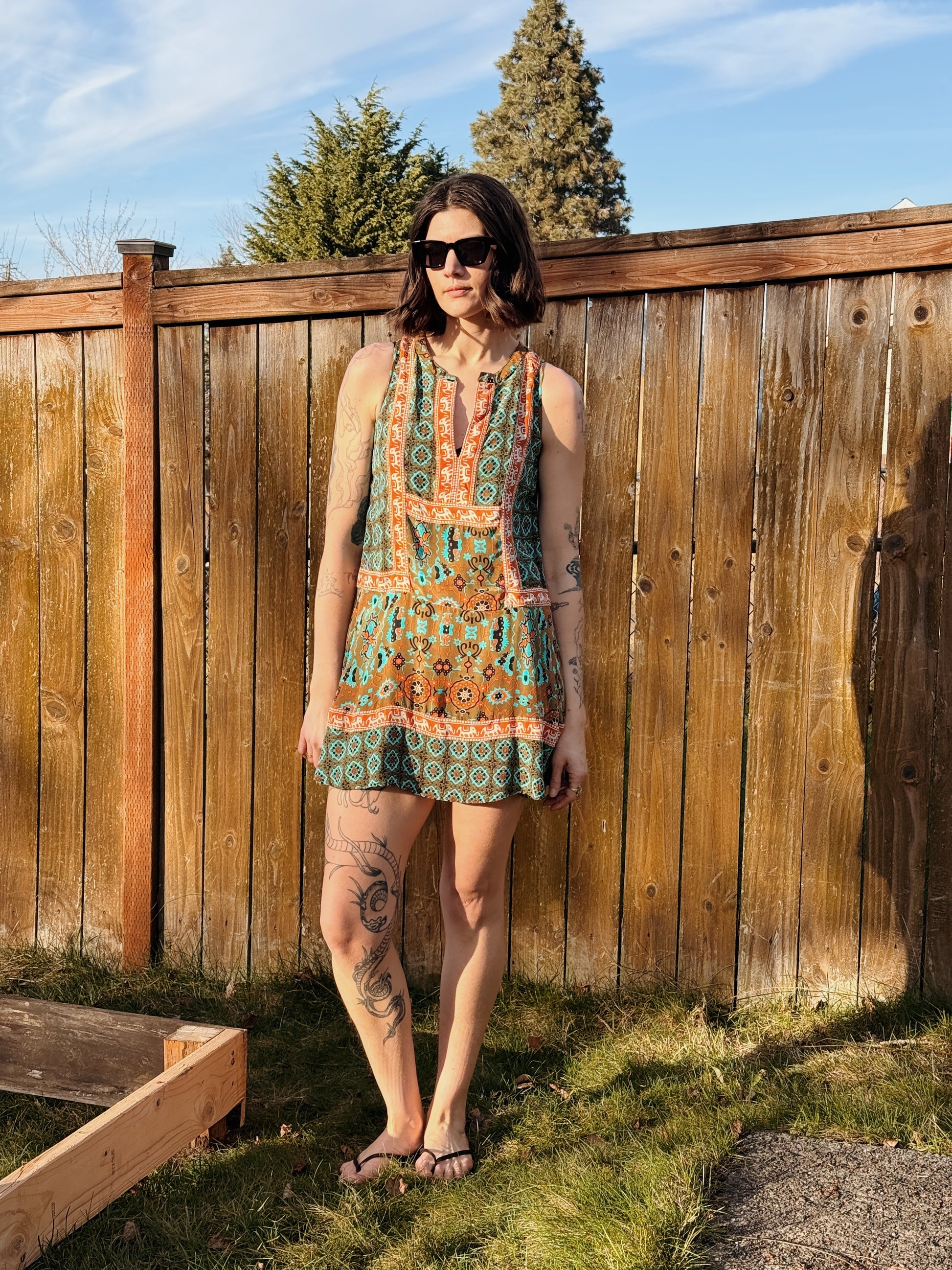 Silk Drop Waist Mini