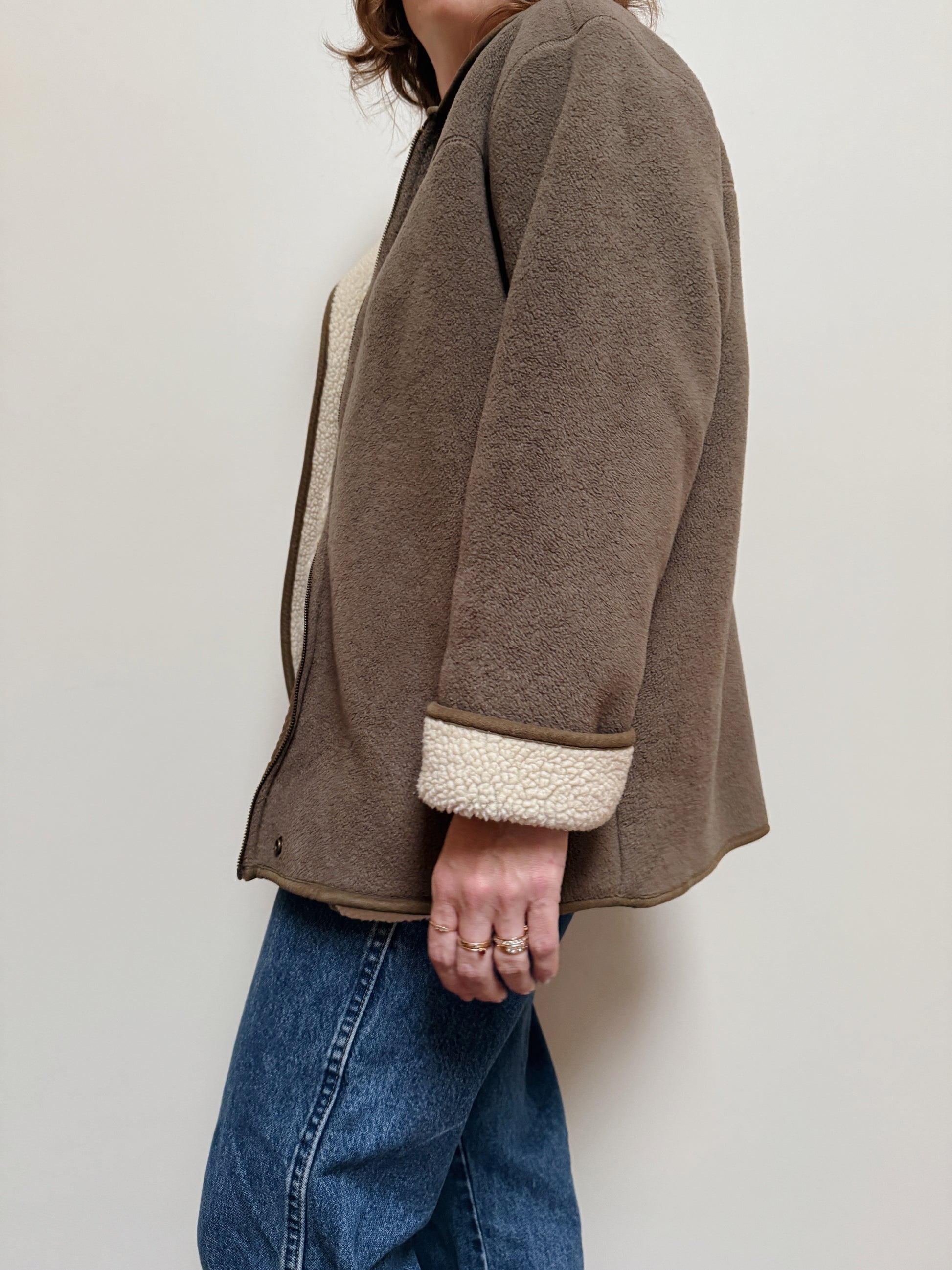 Green Fleece Zip