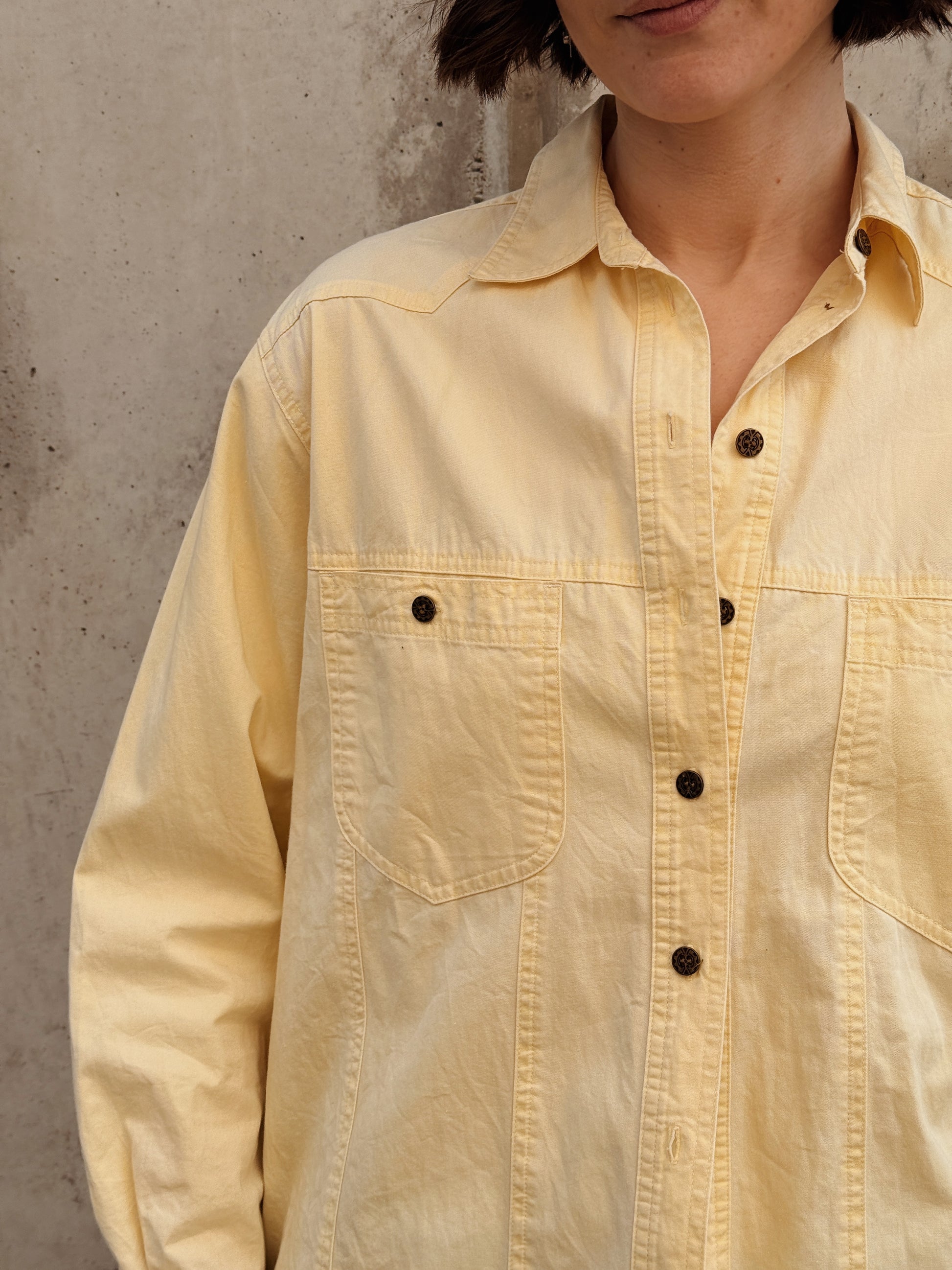 CPH Roxy Yellow Button Down Shirt