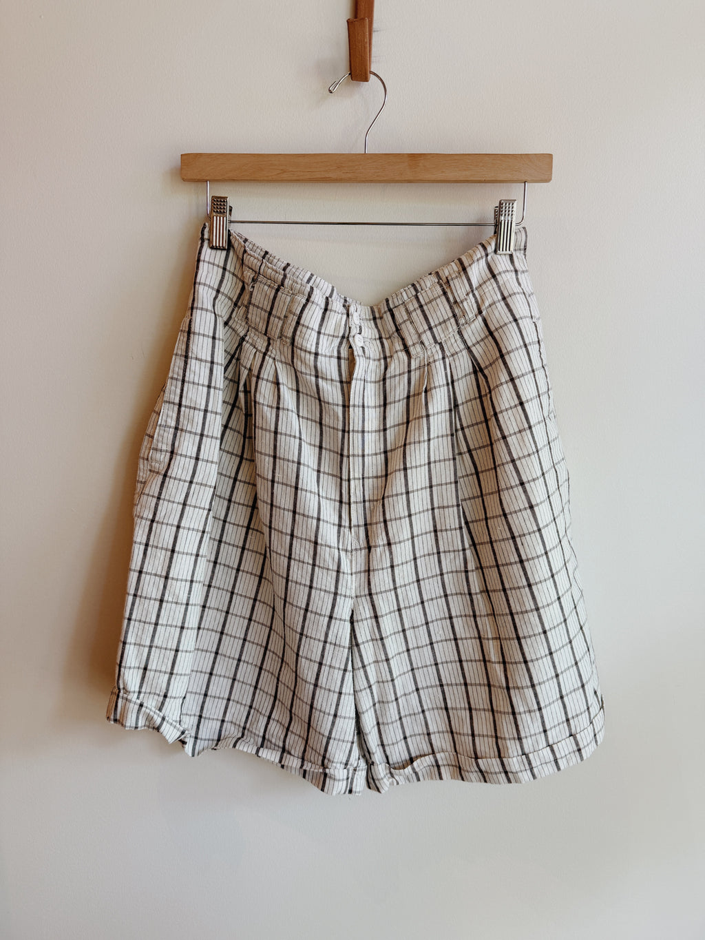 New Avenue Plaid Cotton Shorts