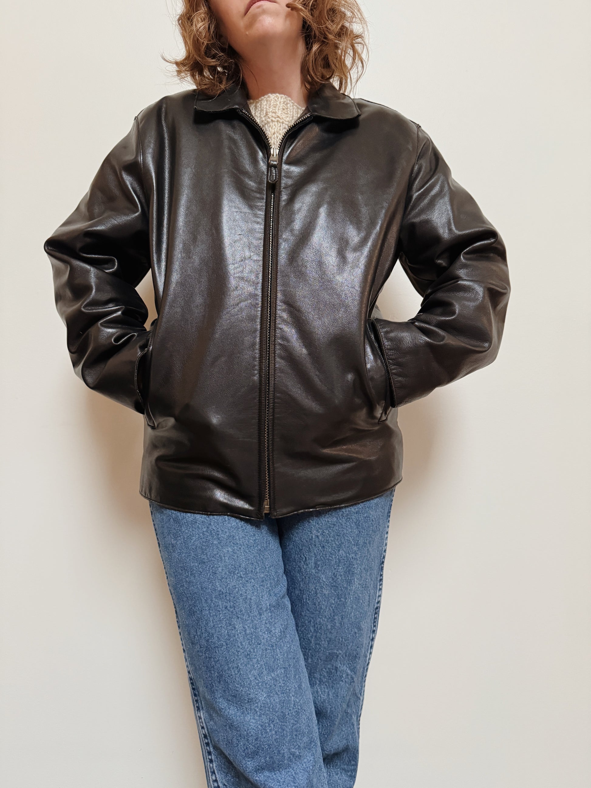 Leather Zip Jacket