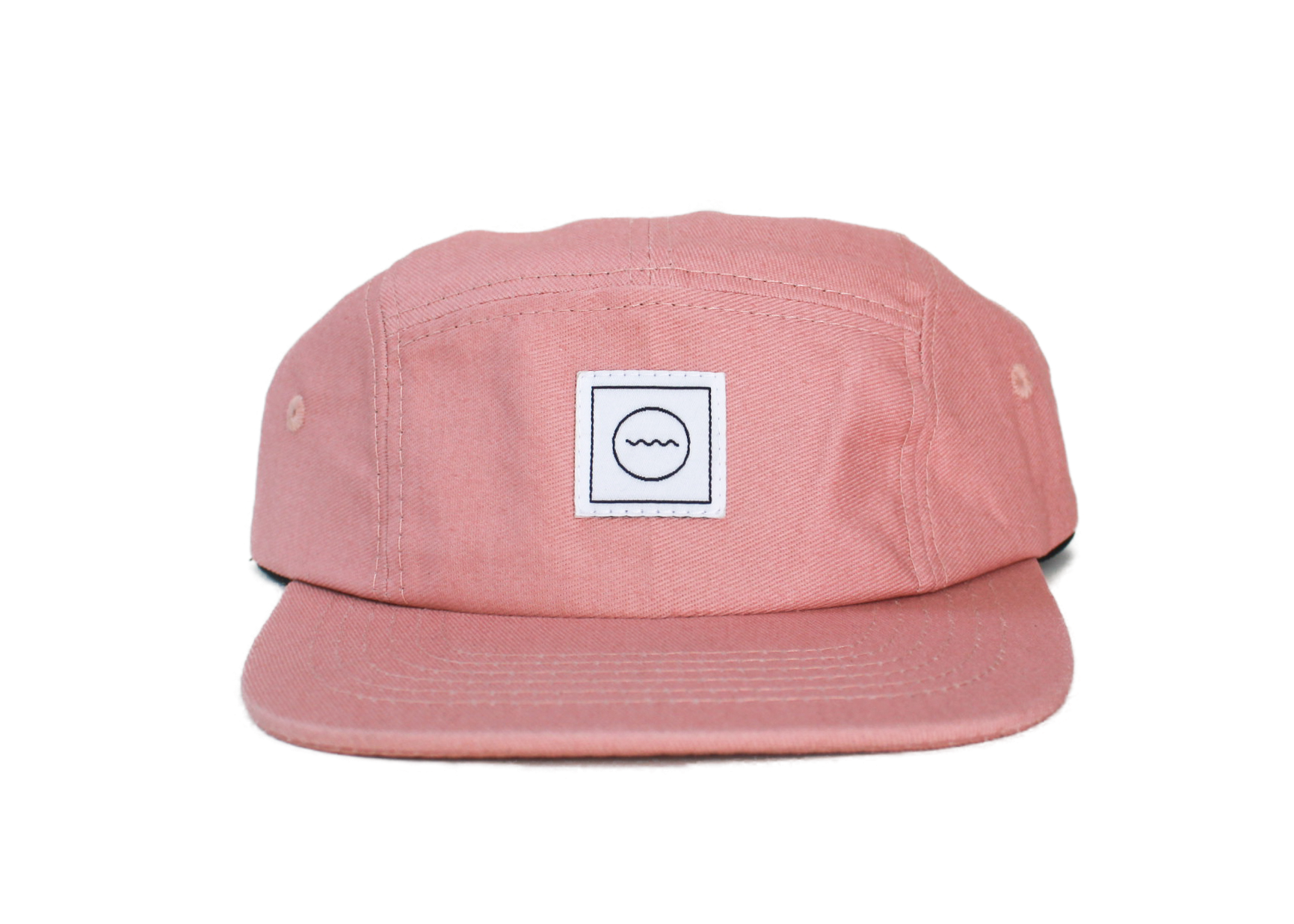 Cotton Five-Panel Hat in Blush