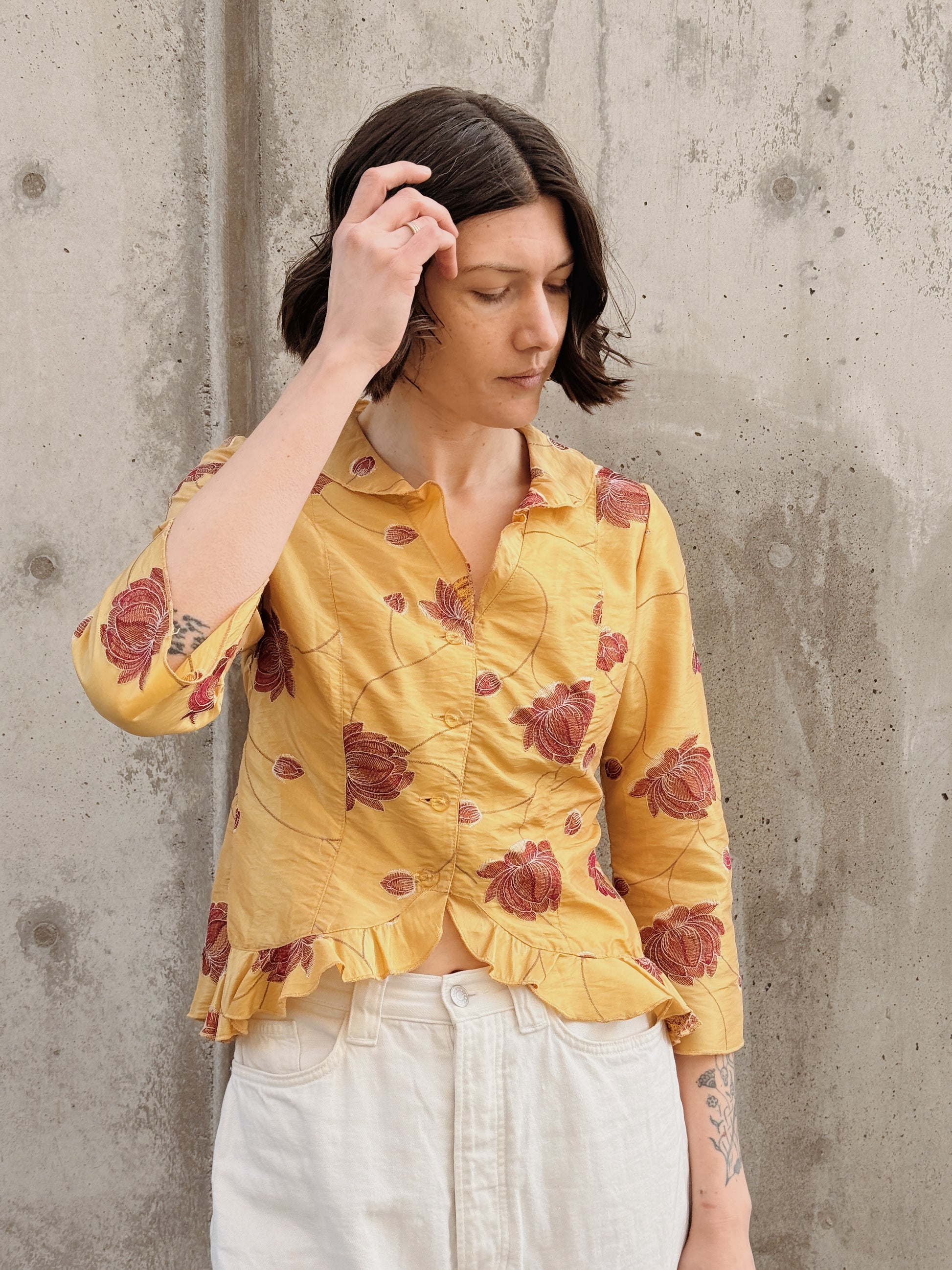 Embroidered Floral Blouse