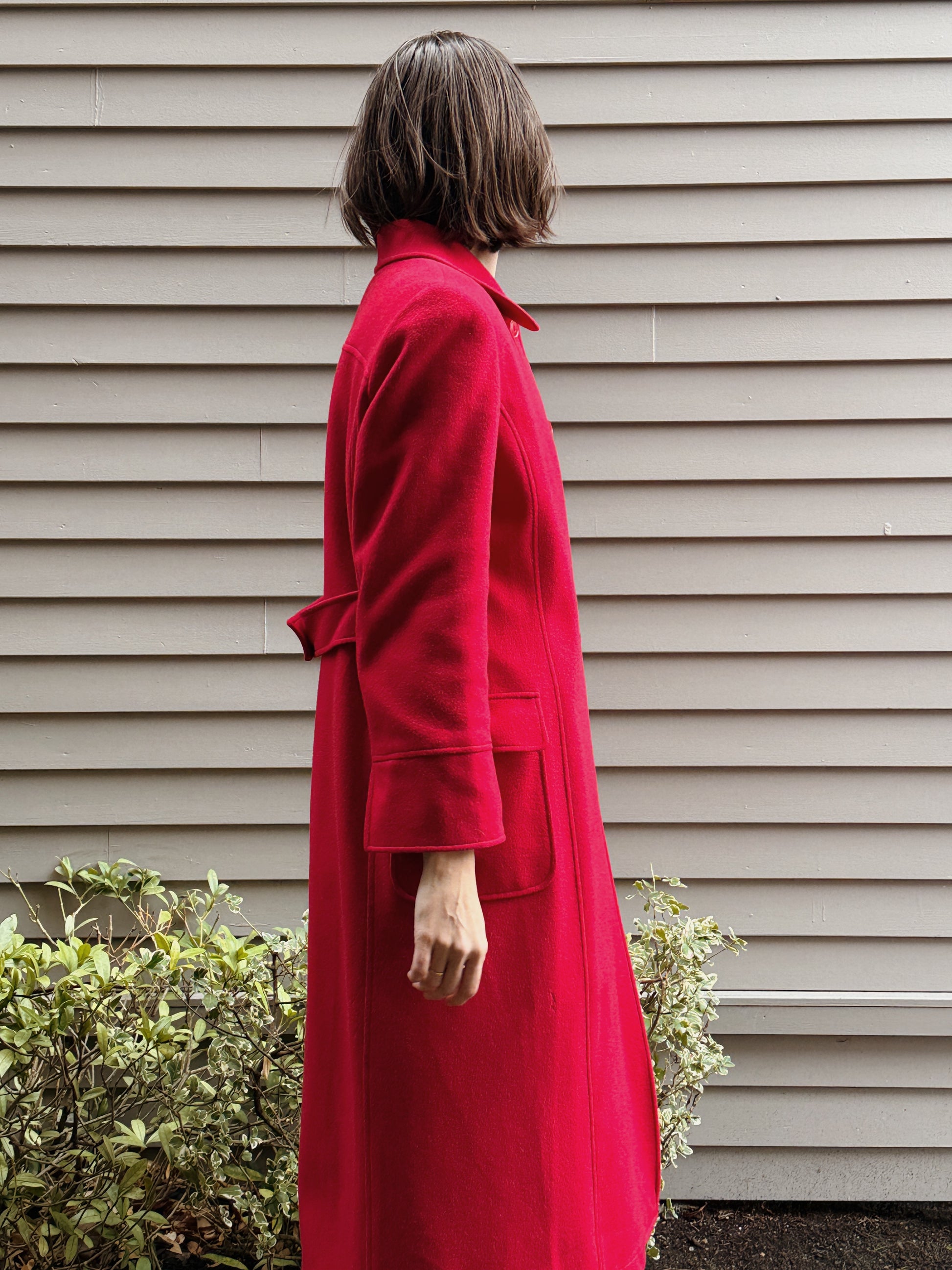 Cherry Wool Overcoat