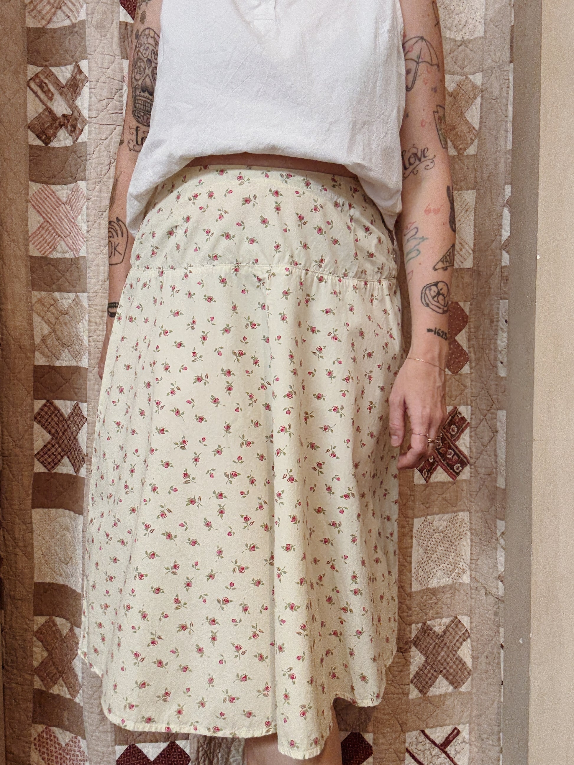 Cut Loose Floral Skirt
