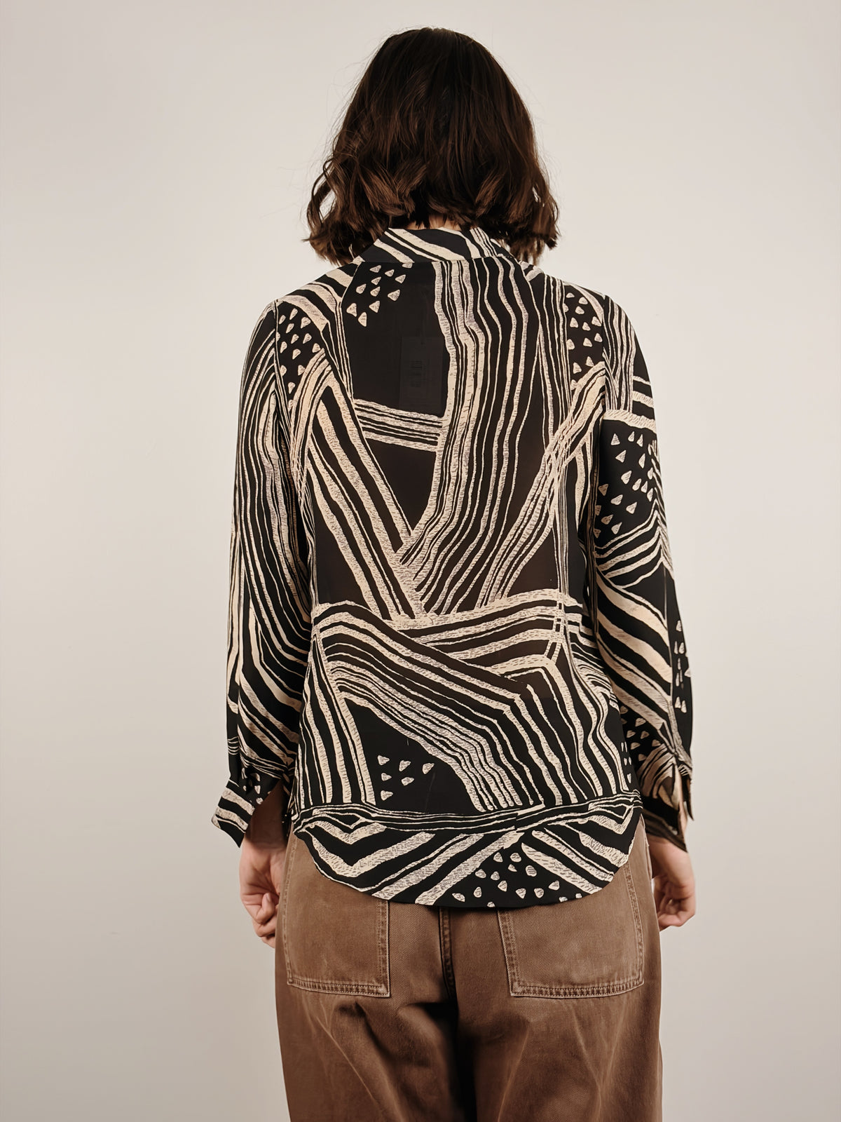 Silk Long Sleeve Blouse