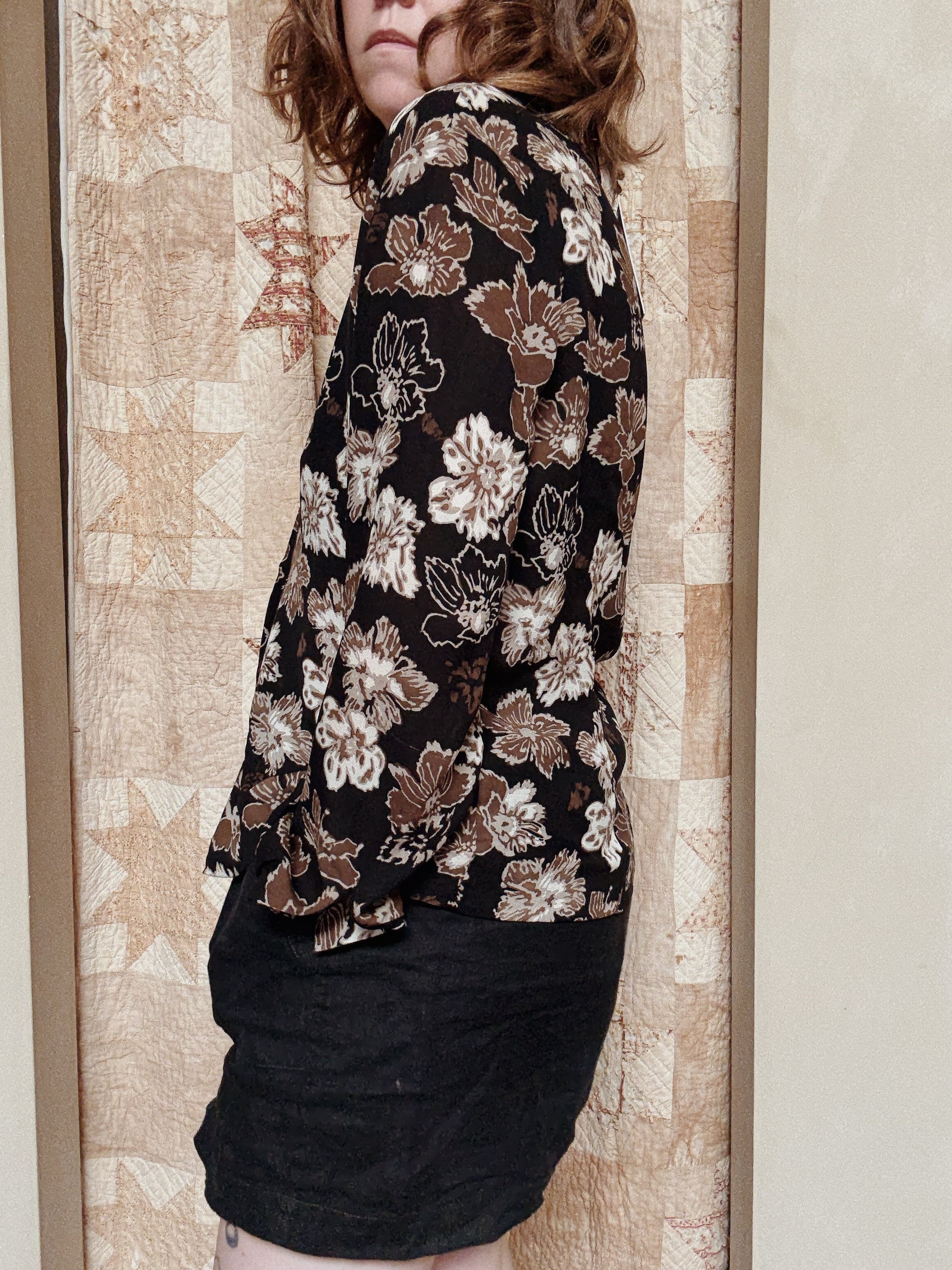 Silk Long Sleeve Blouse