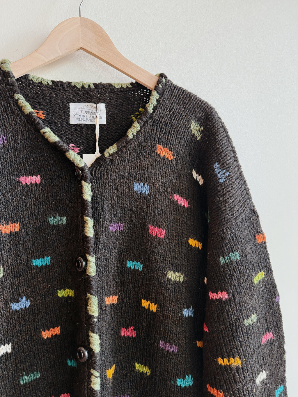 Black Confetti Cardi