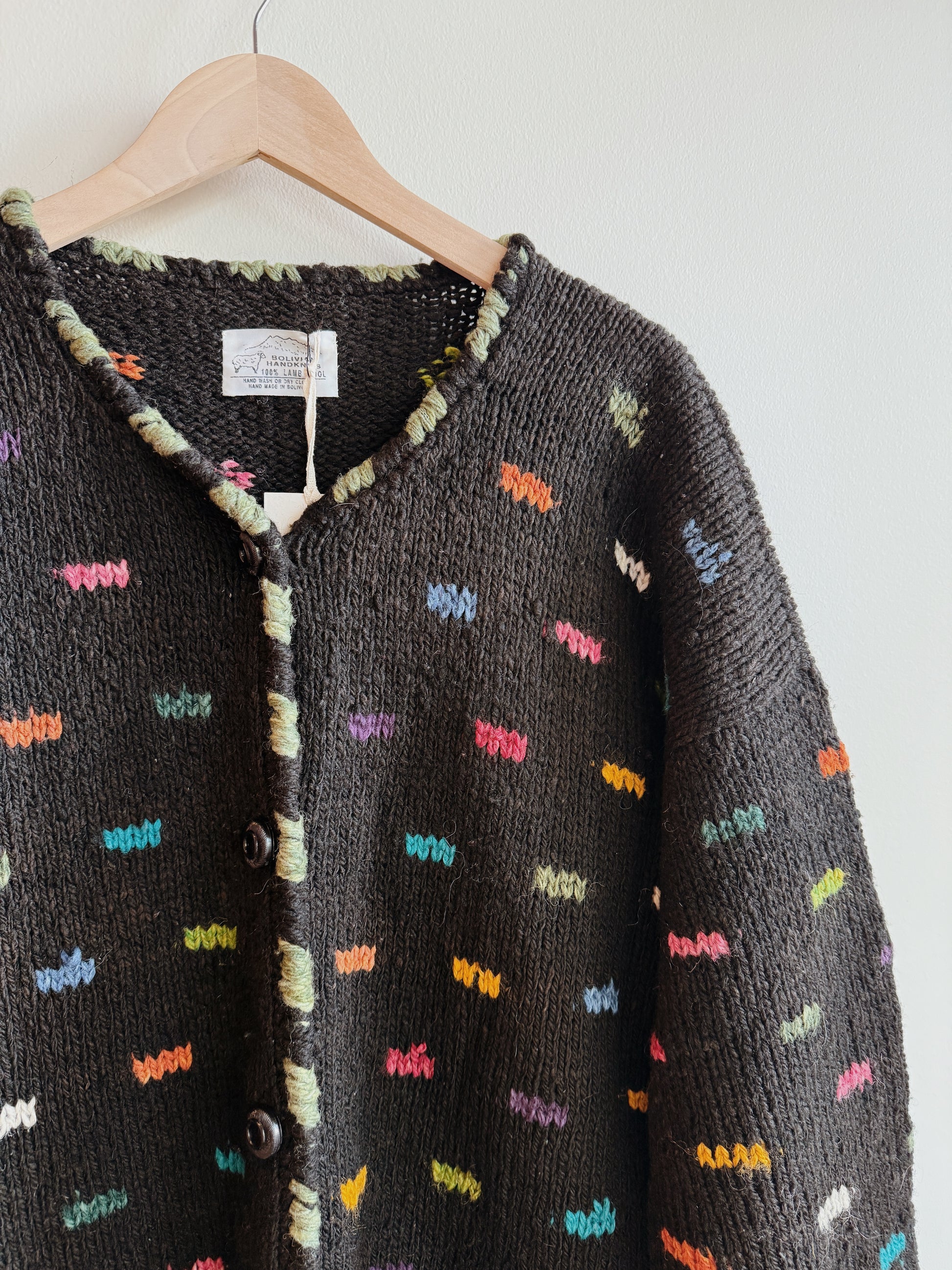 Black Confetti Cardi