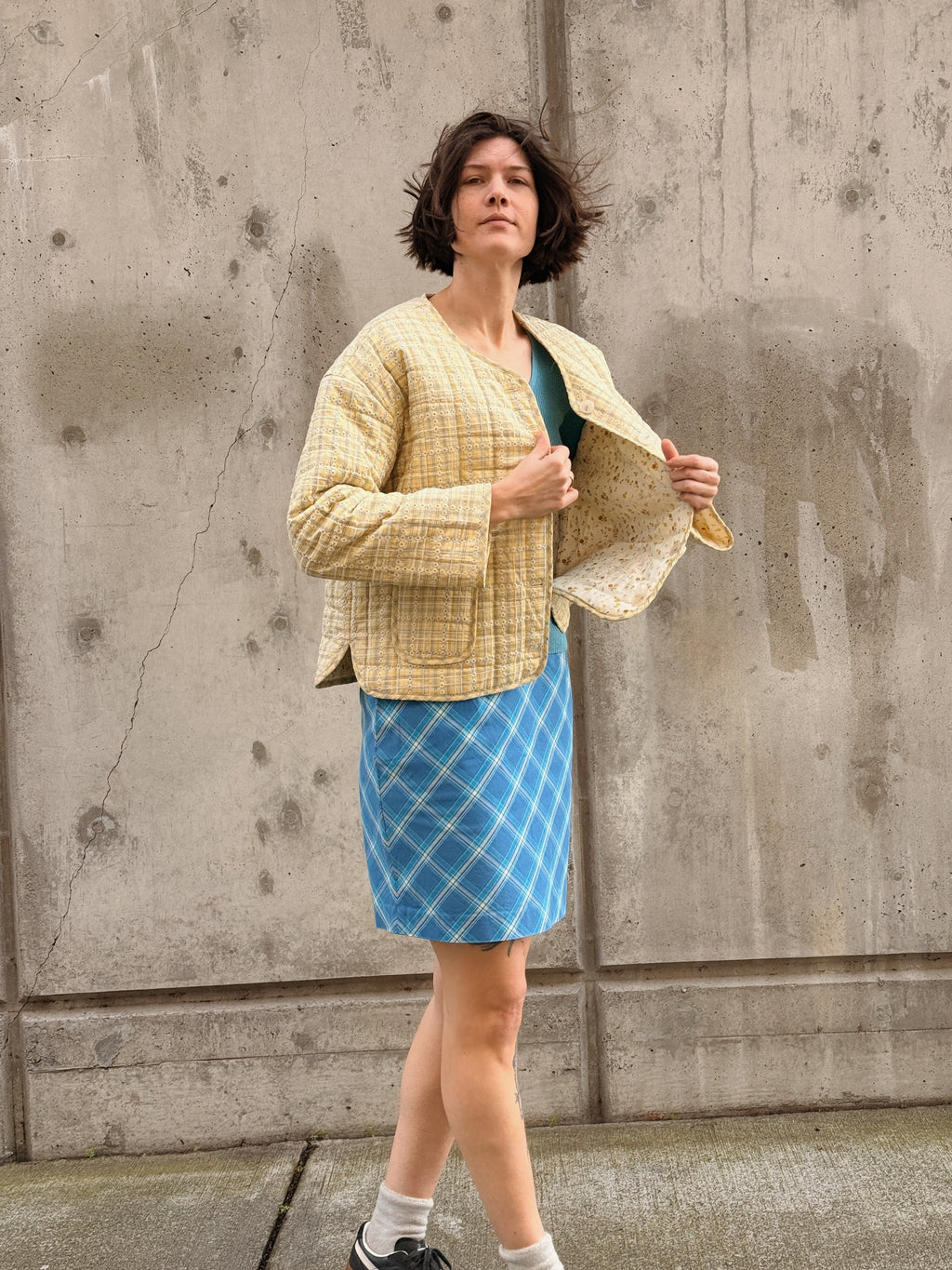 Blue Plaid Mini