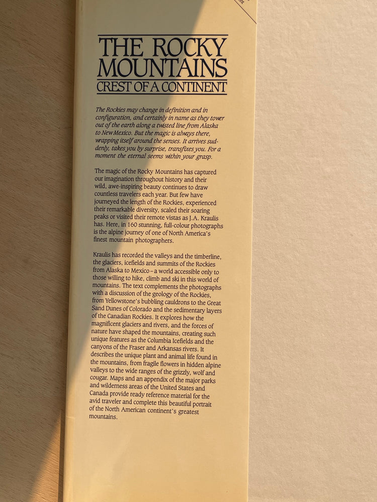 The Rocky Mountains Hardcover Book