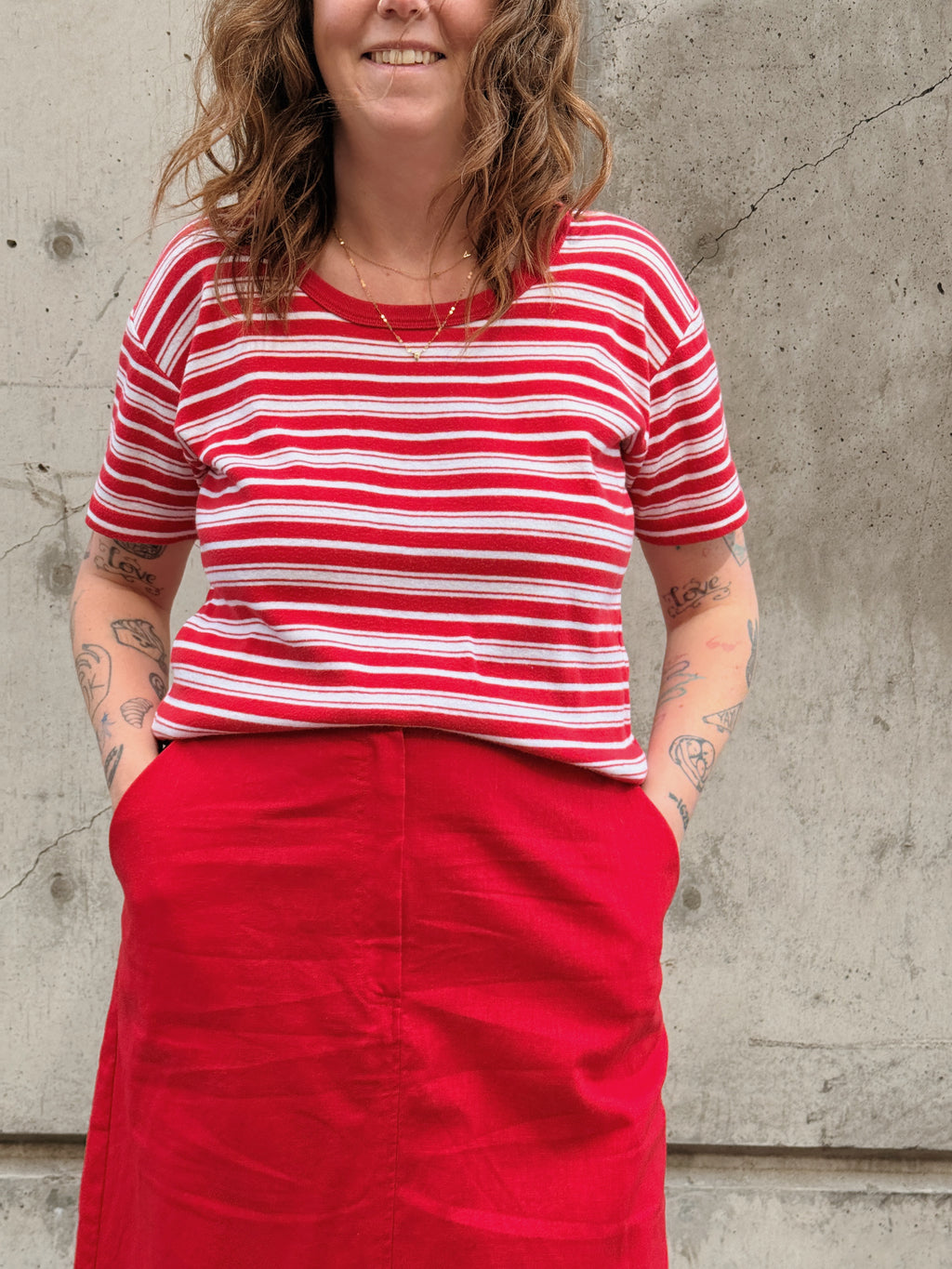 Red Stripe Tee