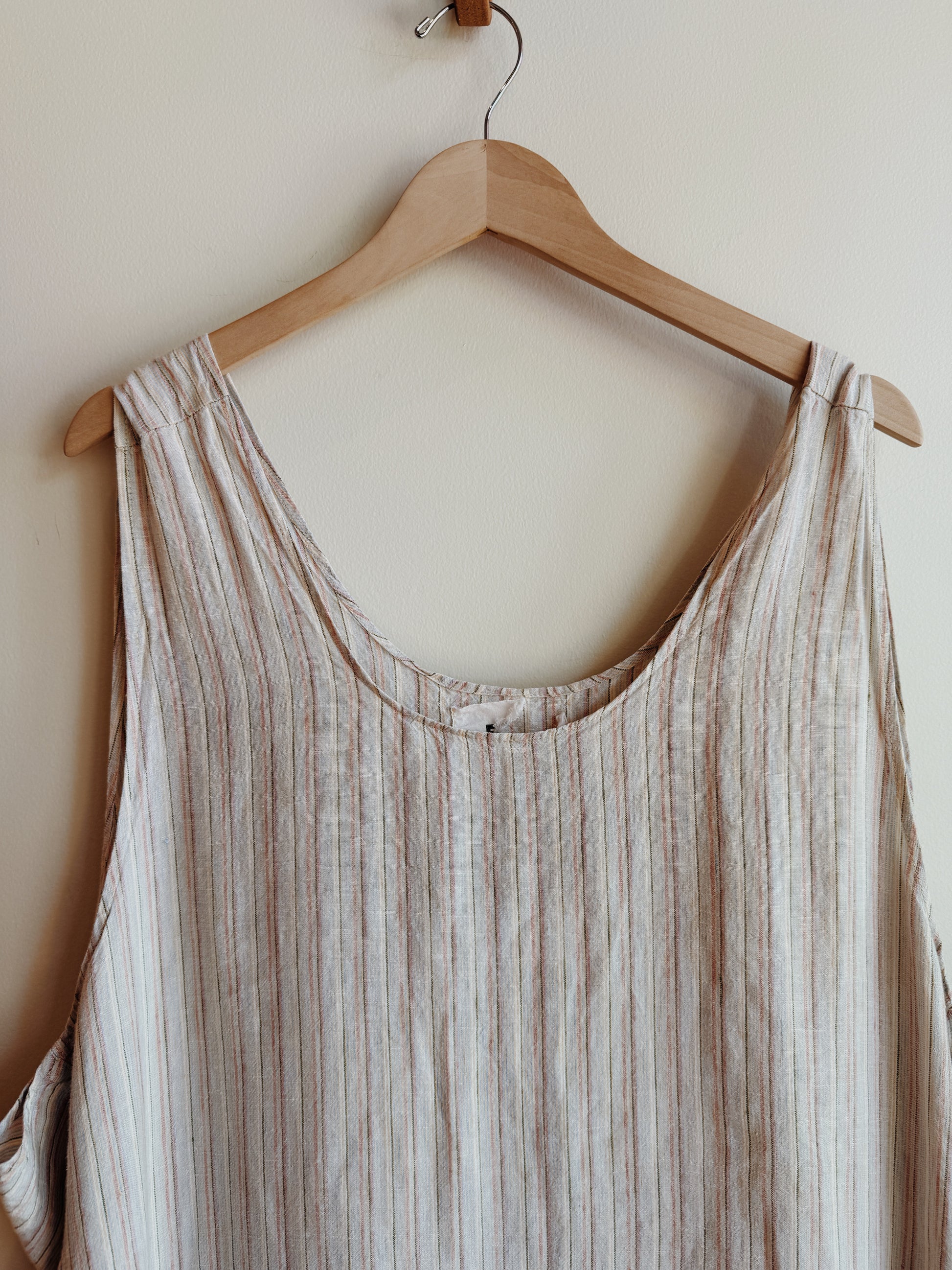 Flax Stripe Tank Dress