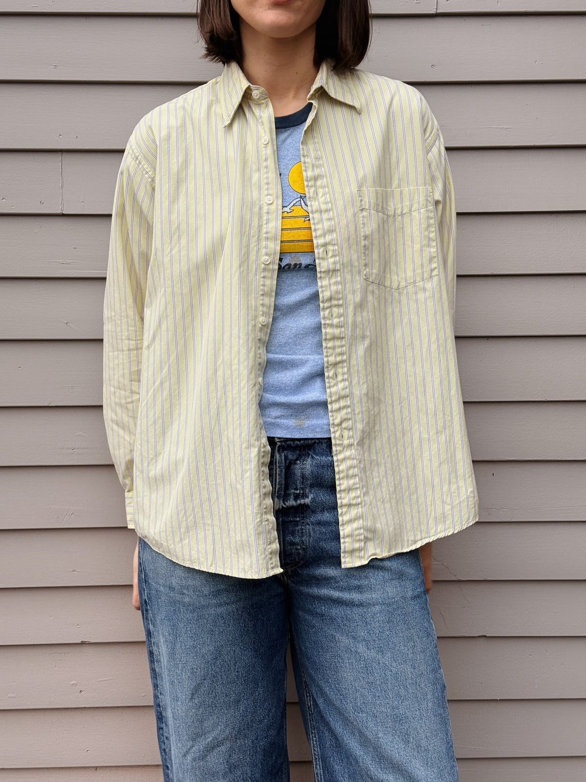 Green Stripe Buttondown
