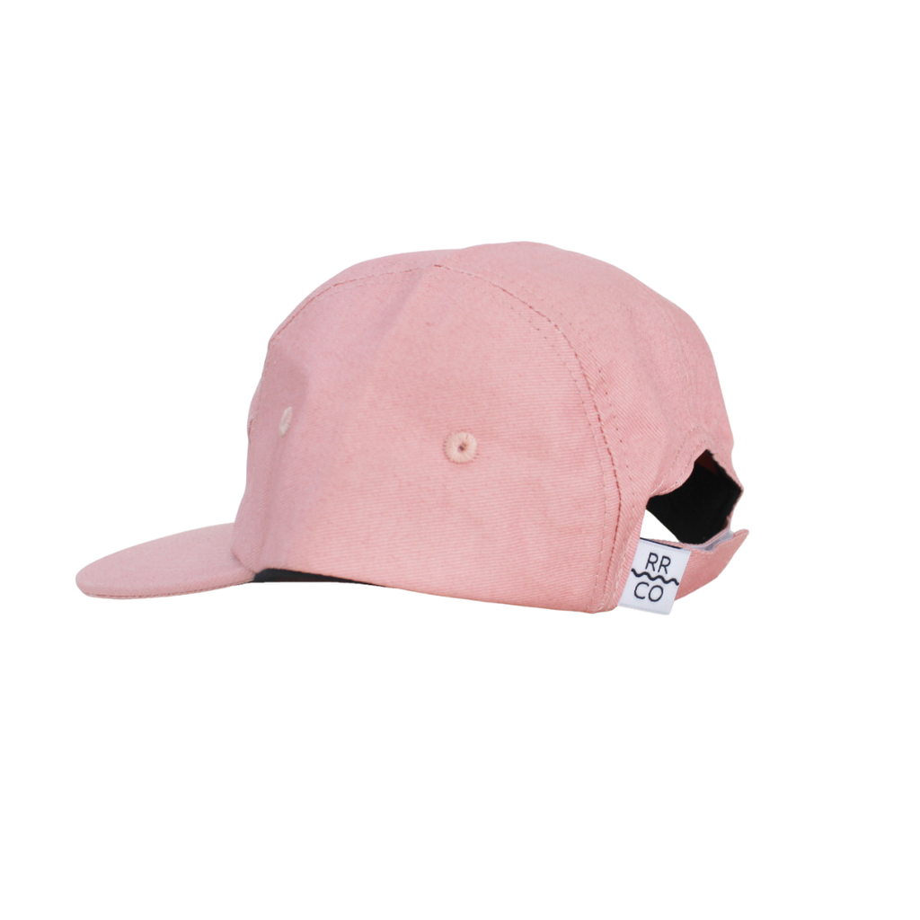 Cotton Five-Panel Hat in Blush