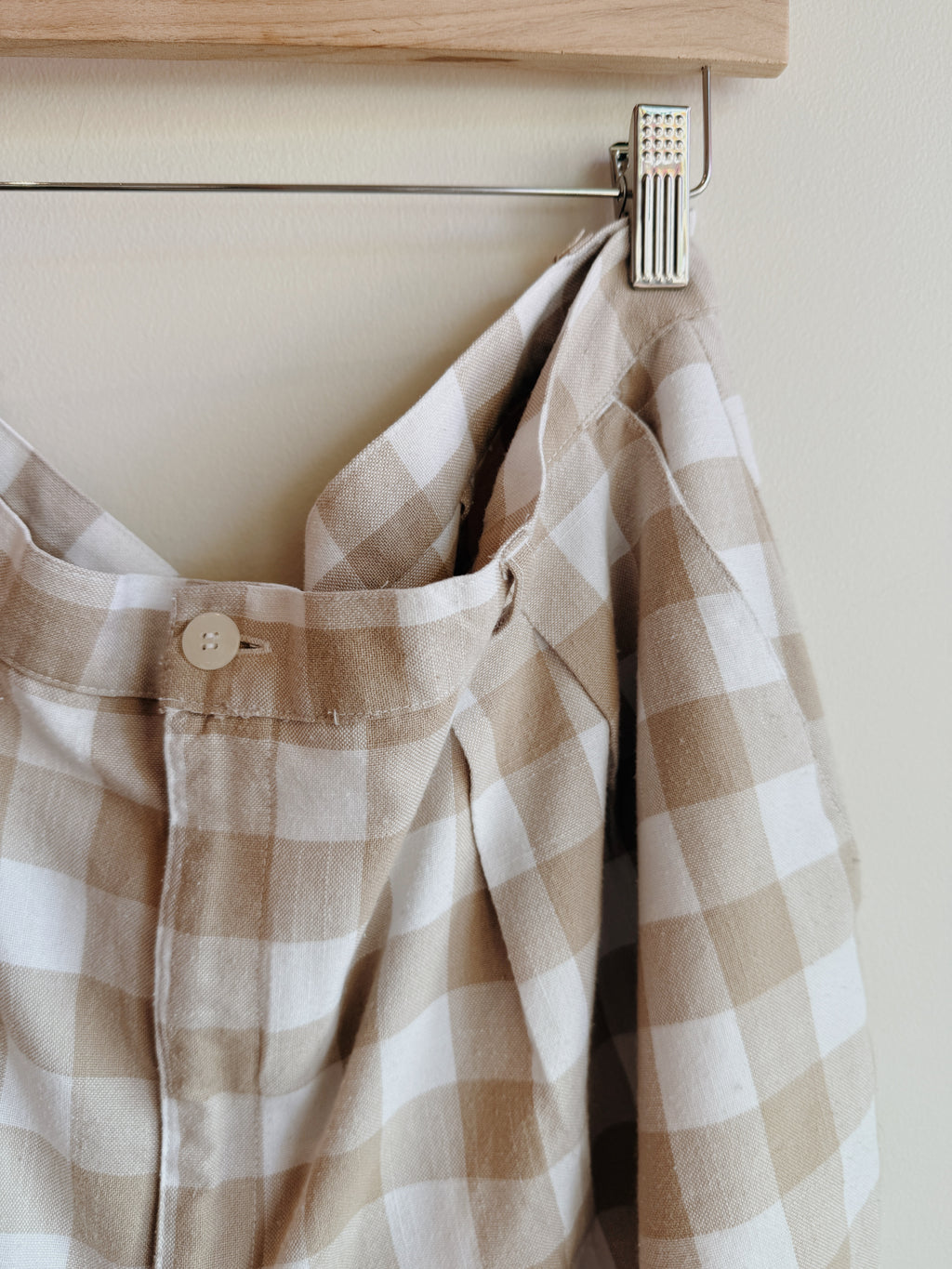 Gingham Trouser Shorts