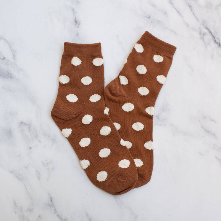 Polka Dot Puff Socks