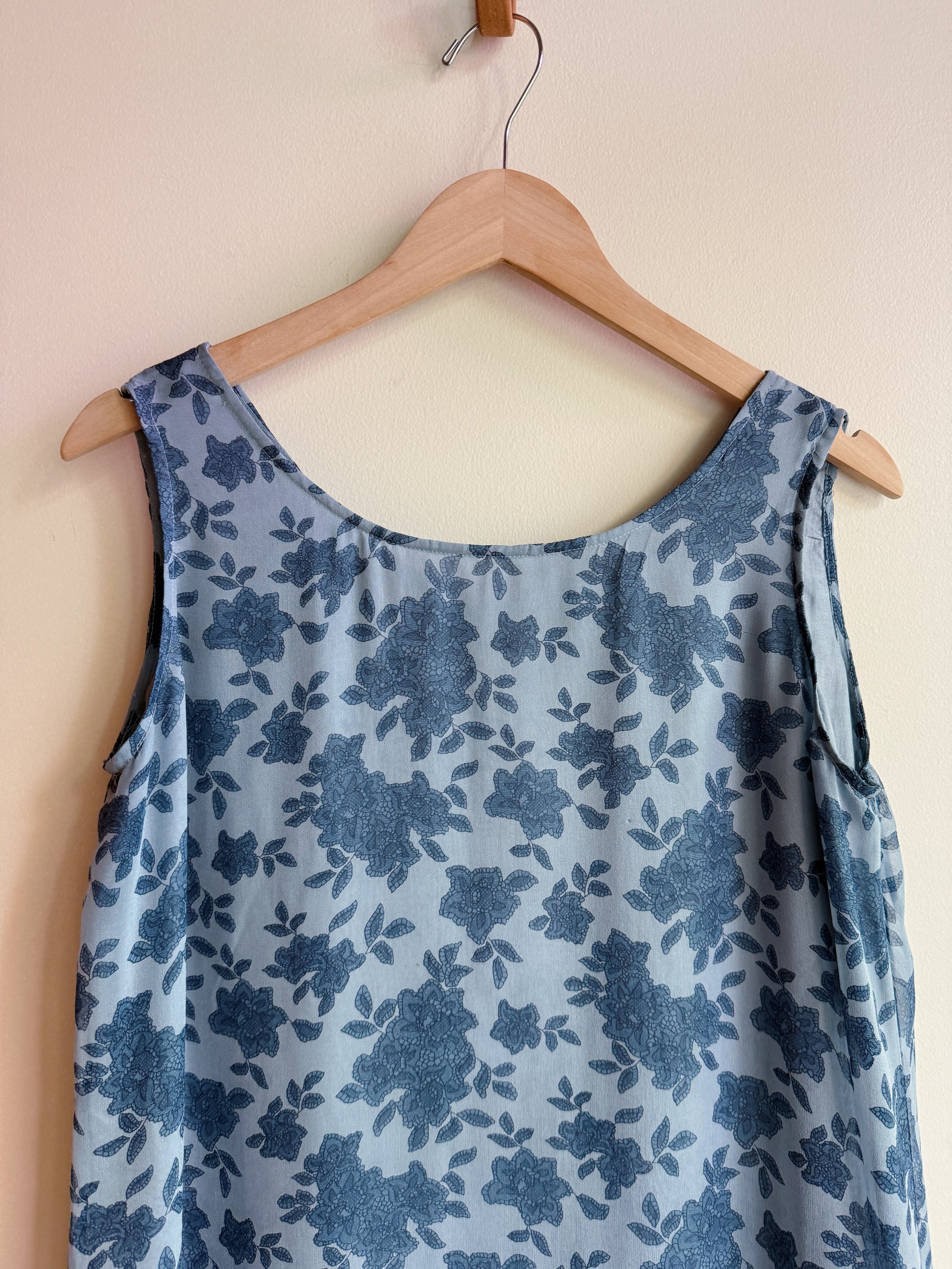 Silk Floral Tank Dress
