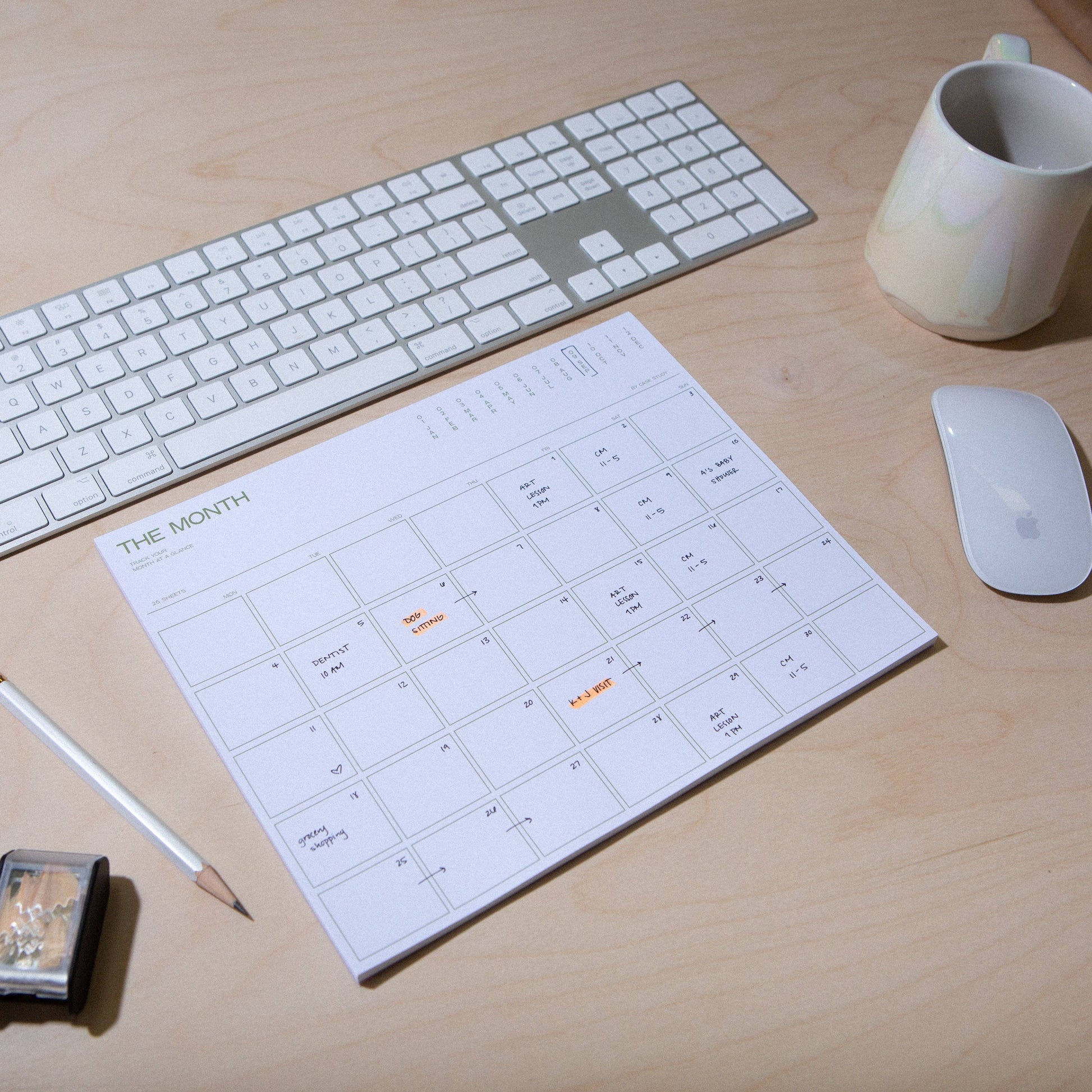 Monthly Desk Planner Notepad