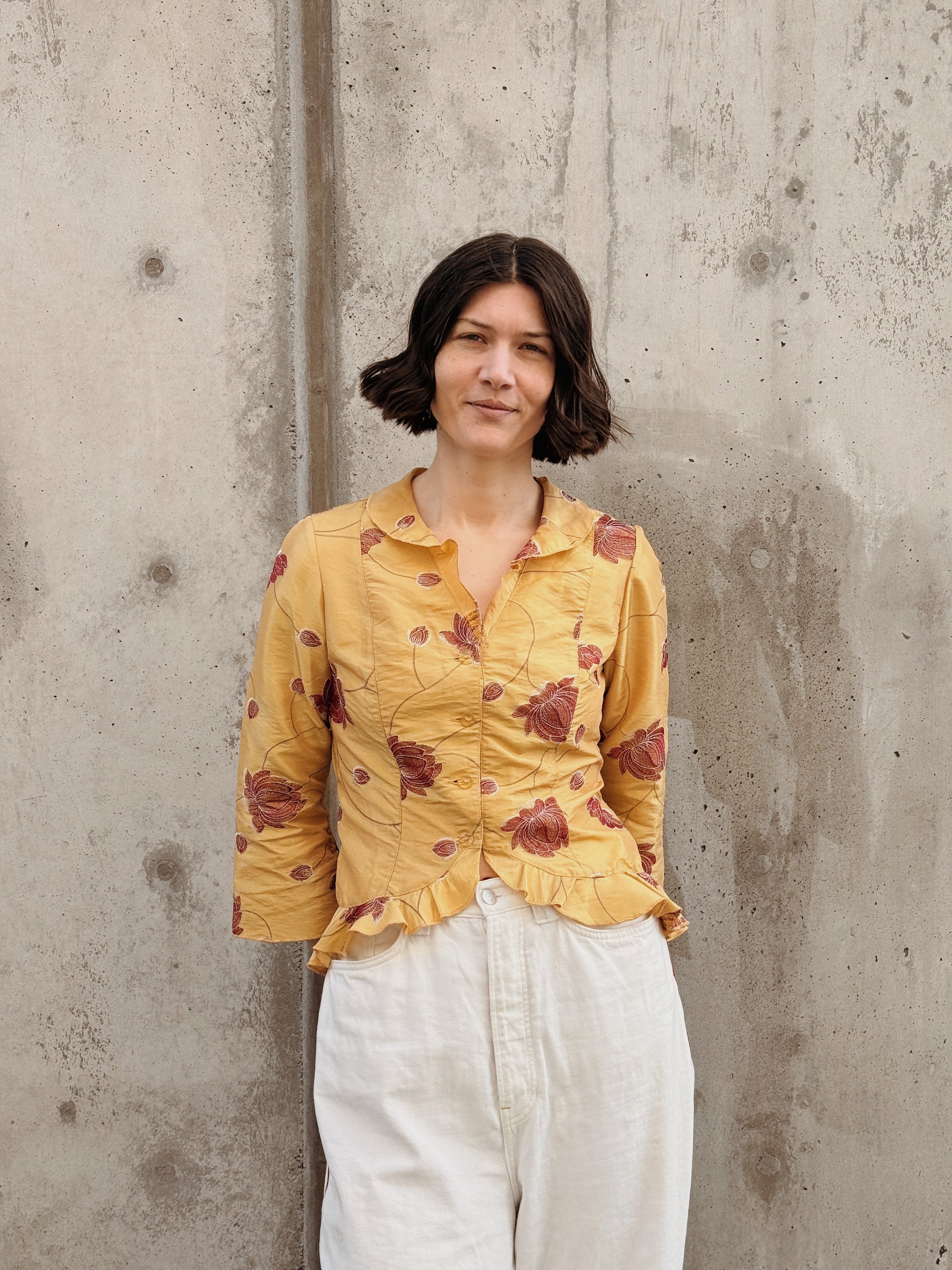 Embroidered Floral Blouse