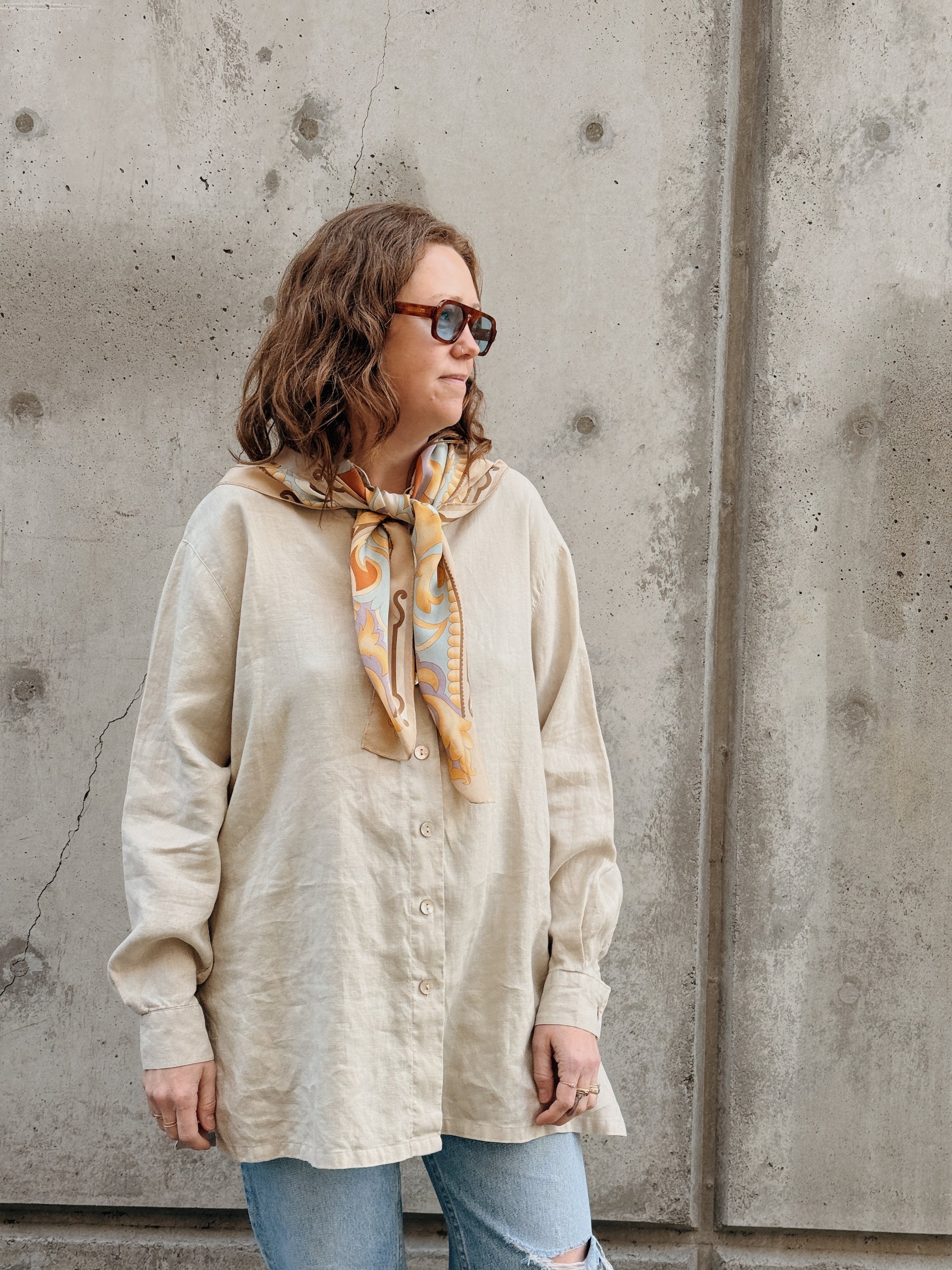 Oatmeal Linen Tunic