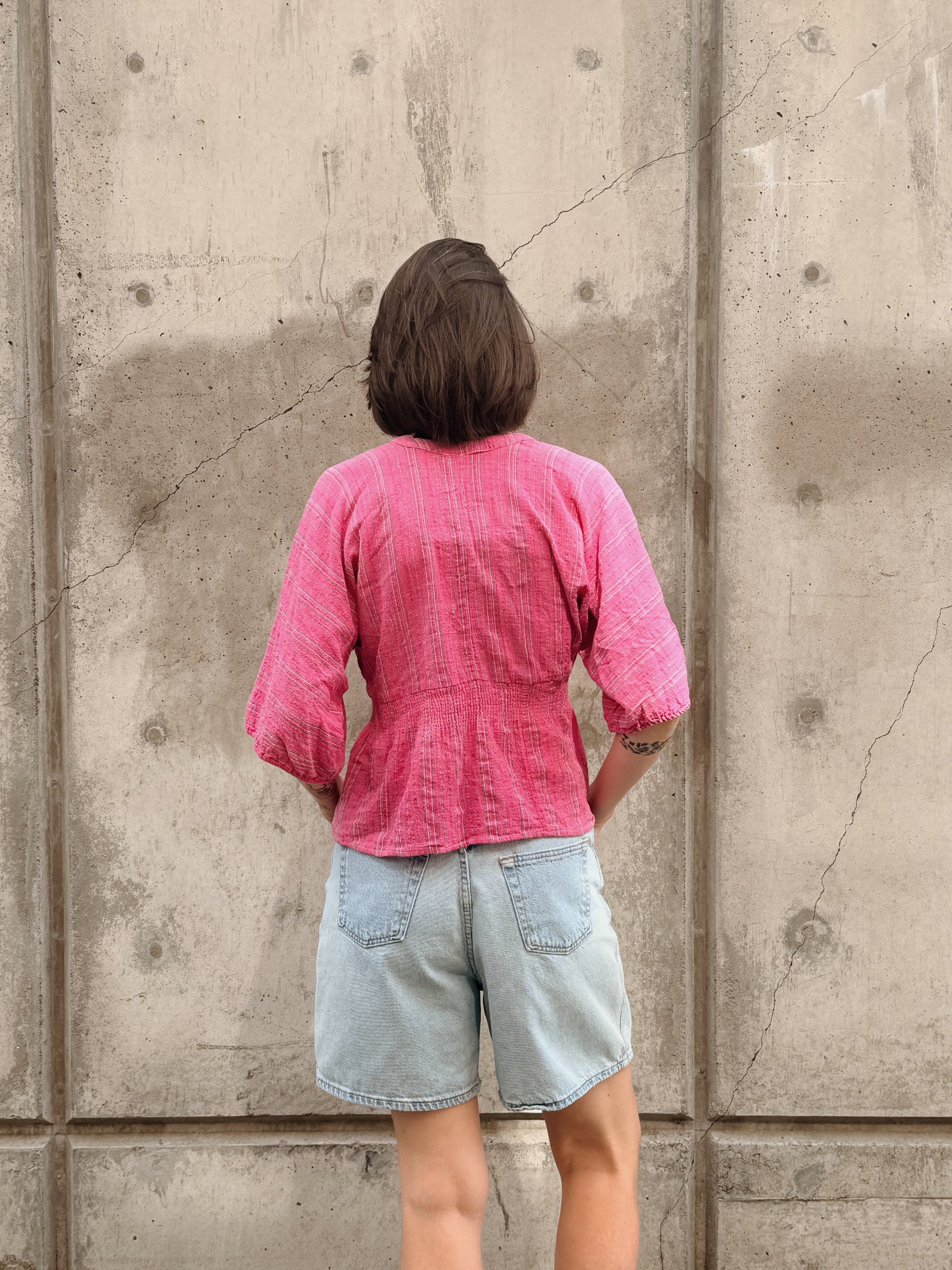 Pink Stripe Blouse