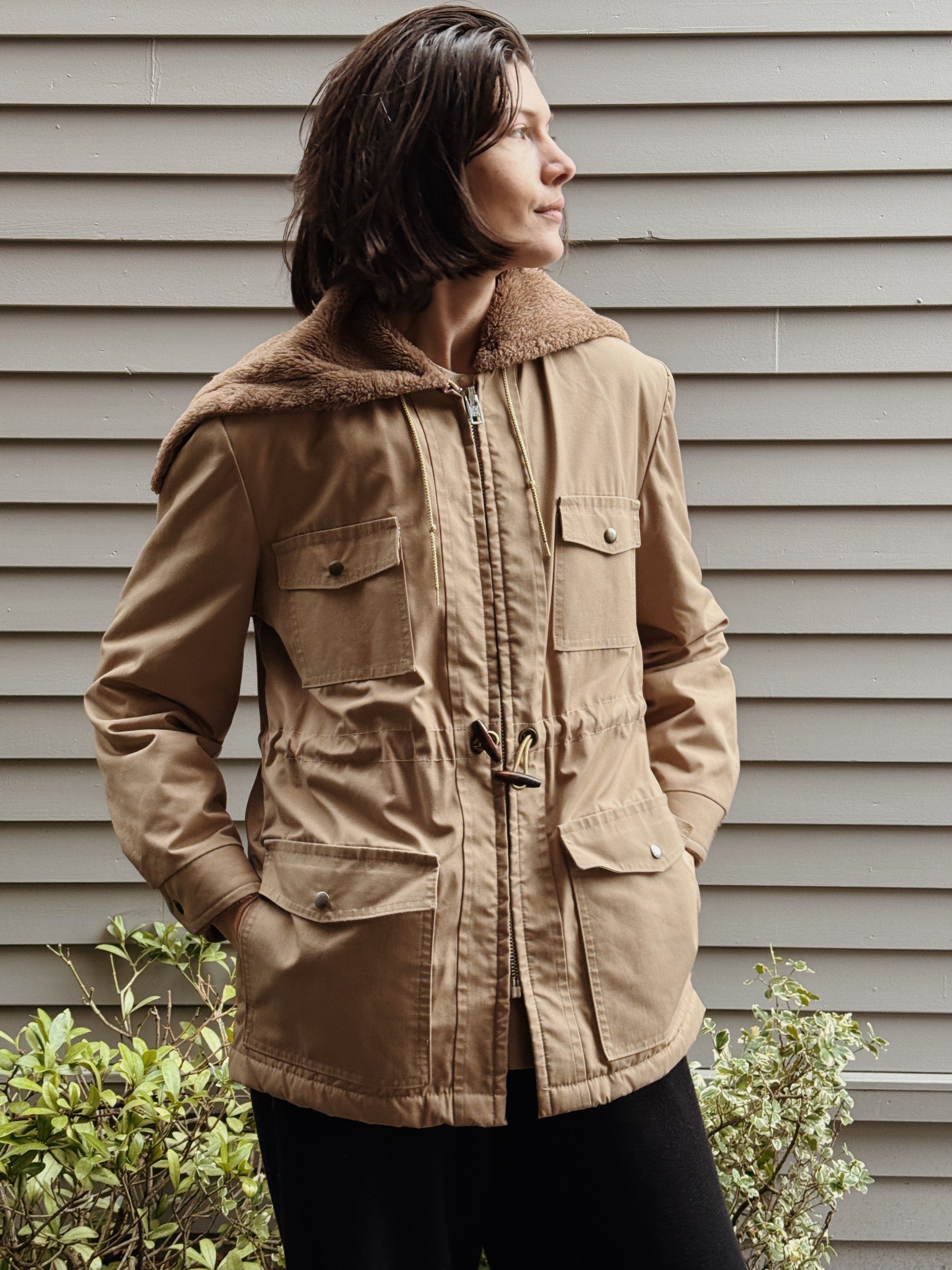 Sherpa Lined Hooded Chore Coat