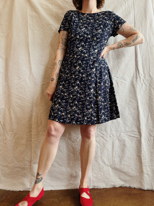 Petite Jazz Blue Floral Mini