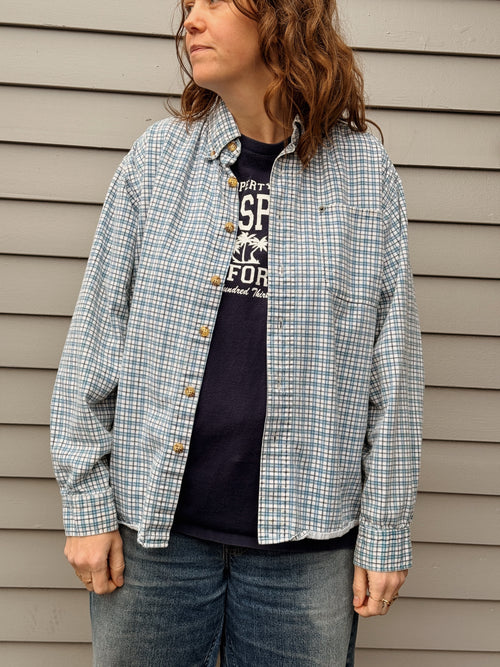 Printed Plaid Buttondown