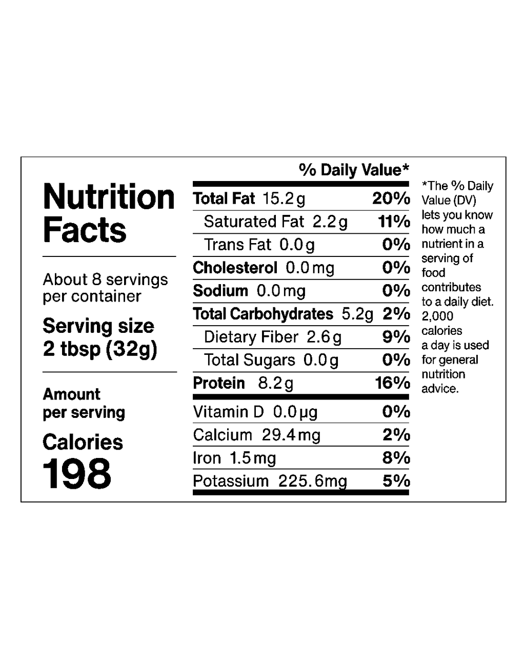 Unsweetened Peanut Butter