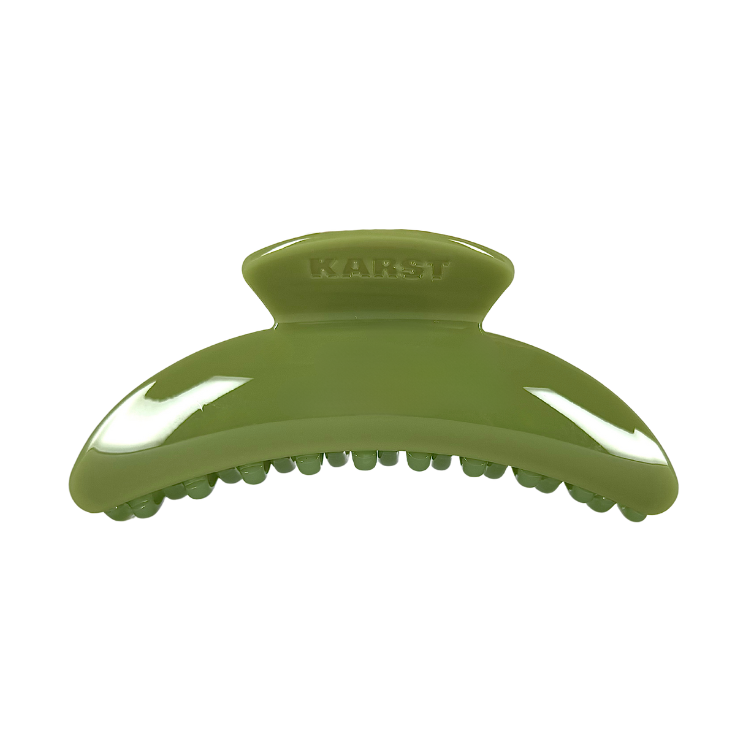 Slim Hair Claw Clip - Olive