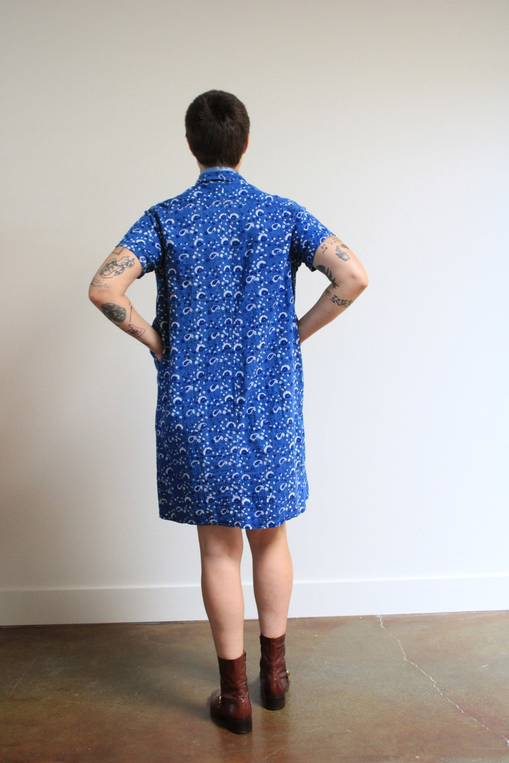 Indian Block Print Mini Dress