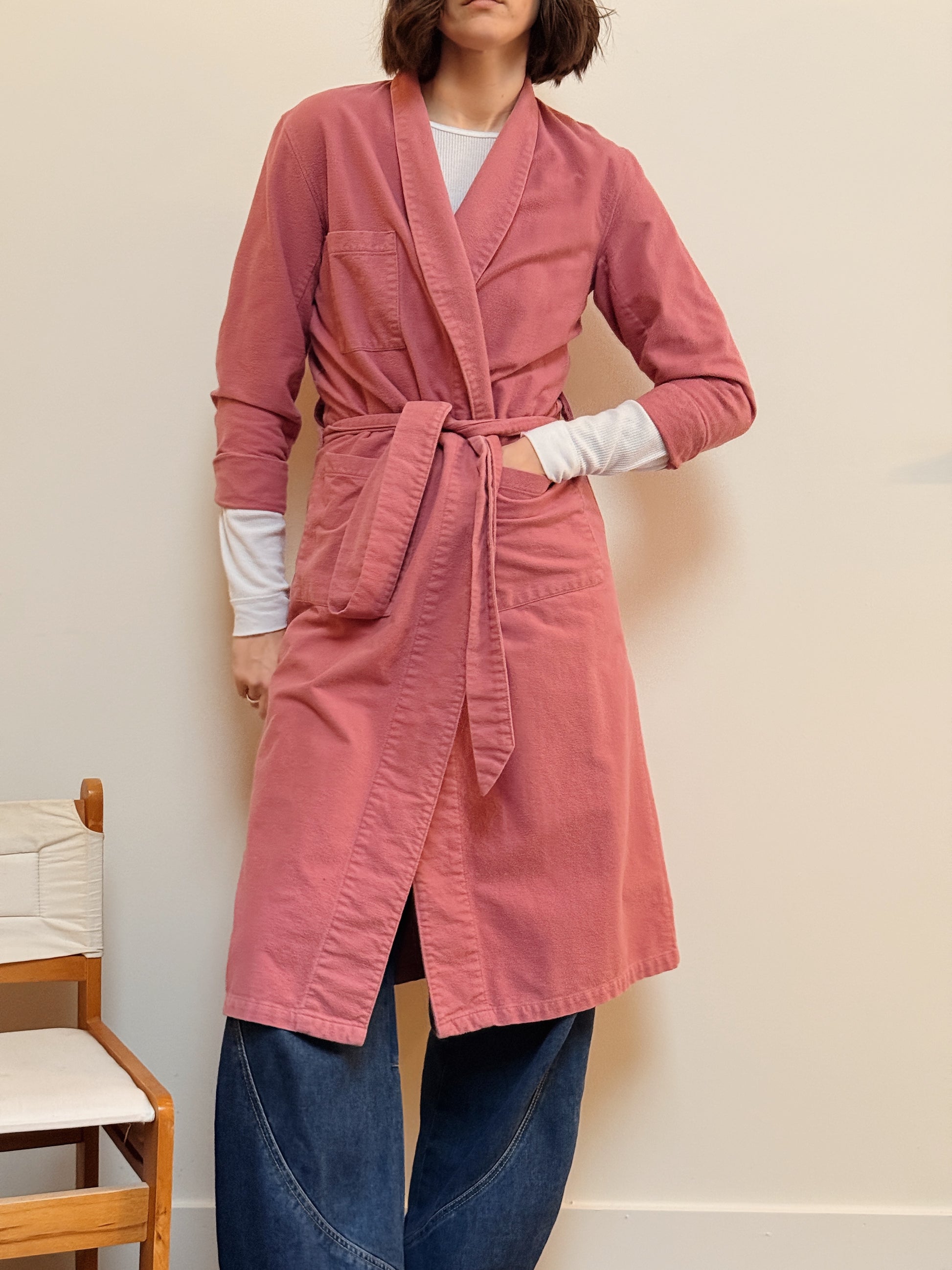 LL Bean Flannel Robe