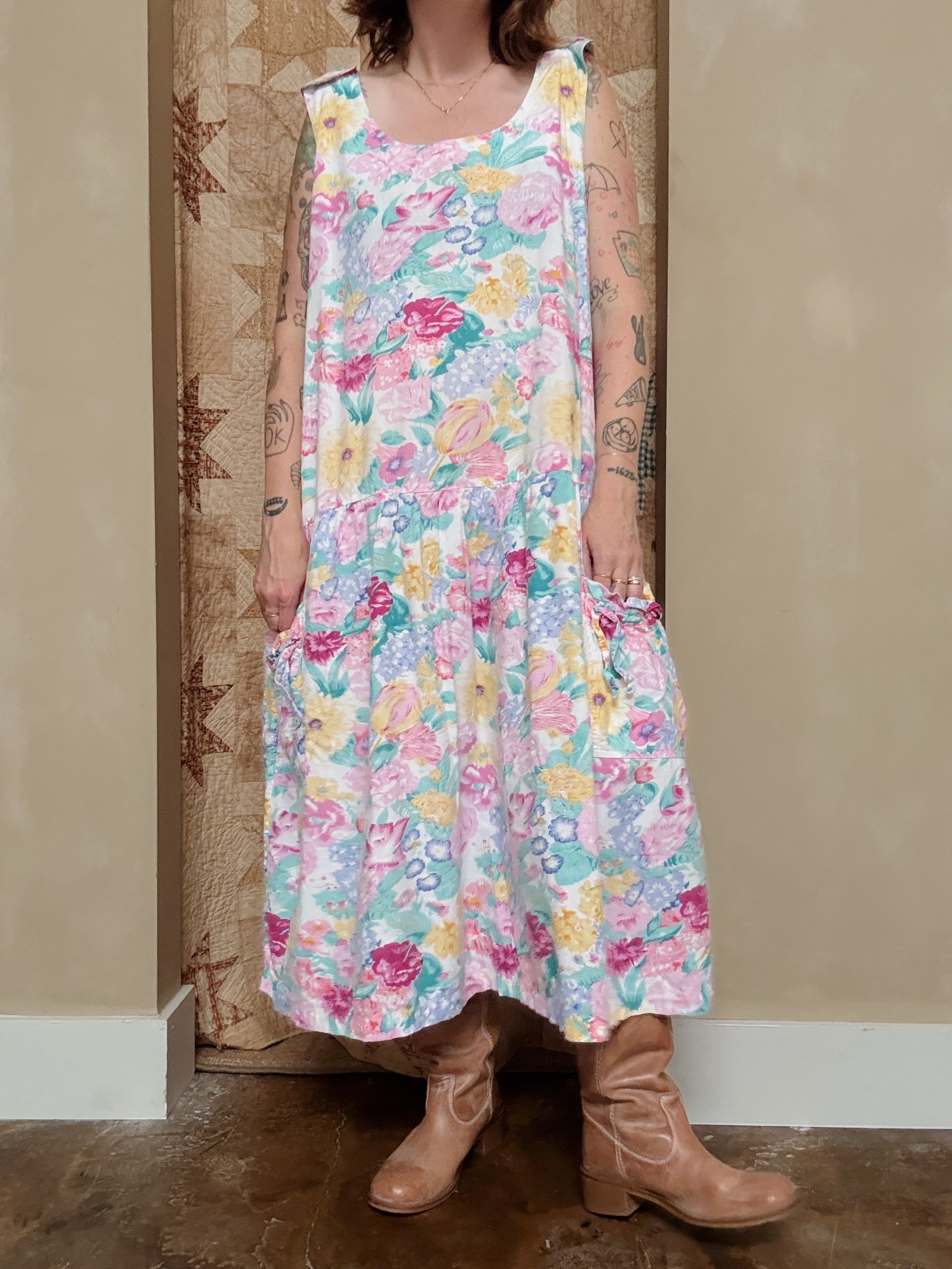 Floral Dropwaist Dress