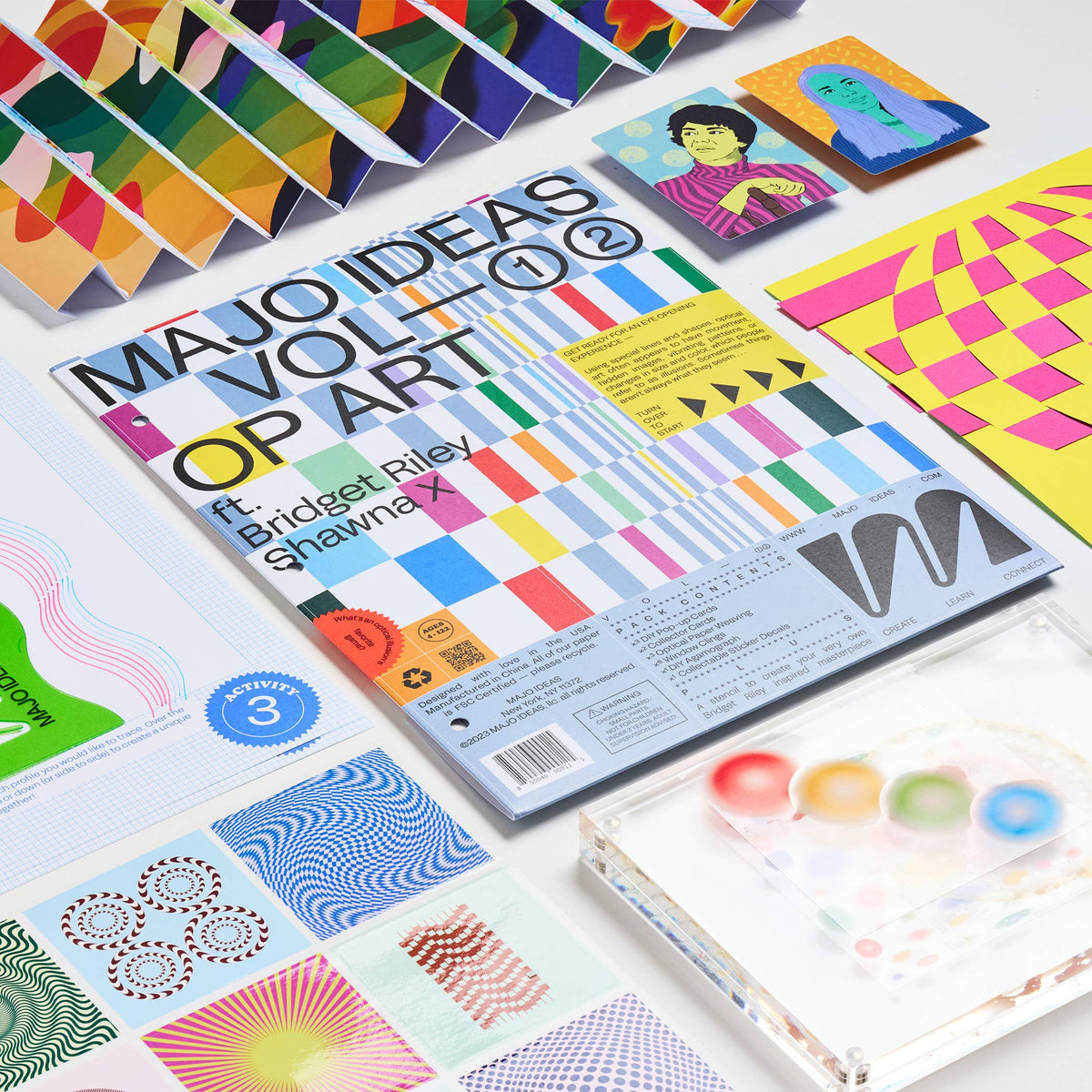 VOL ①② — OP ART Sticker Based Art Pack