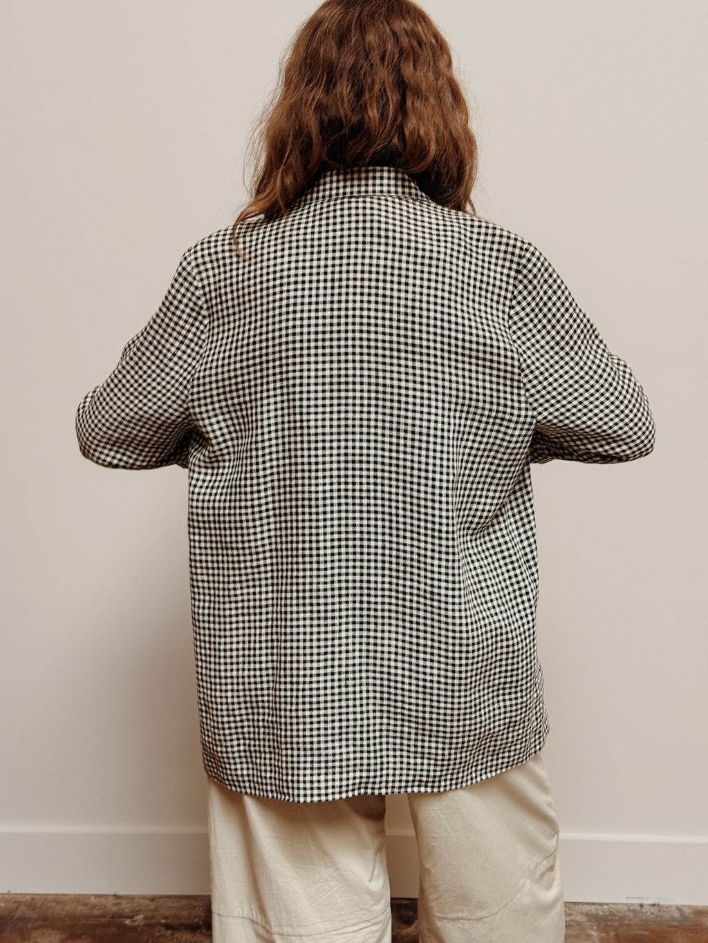 Black Gingham Blazer