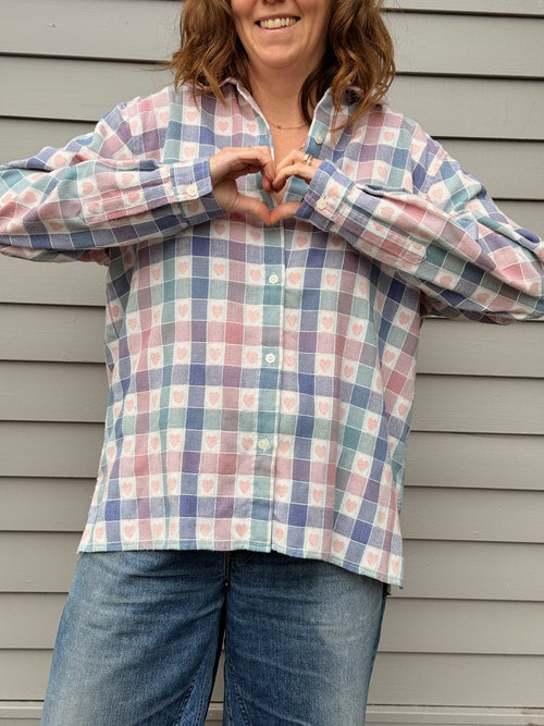 Woven Heart Buttondown