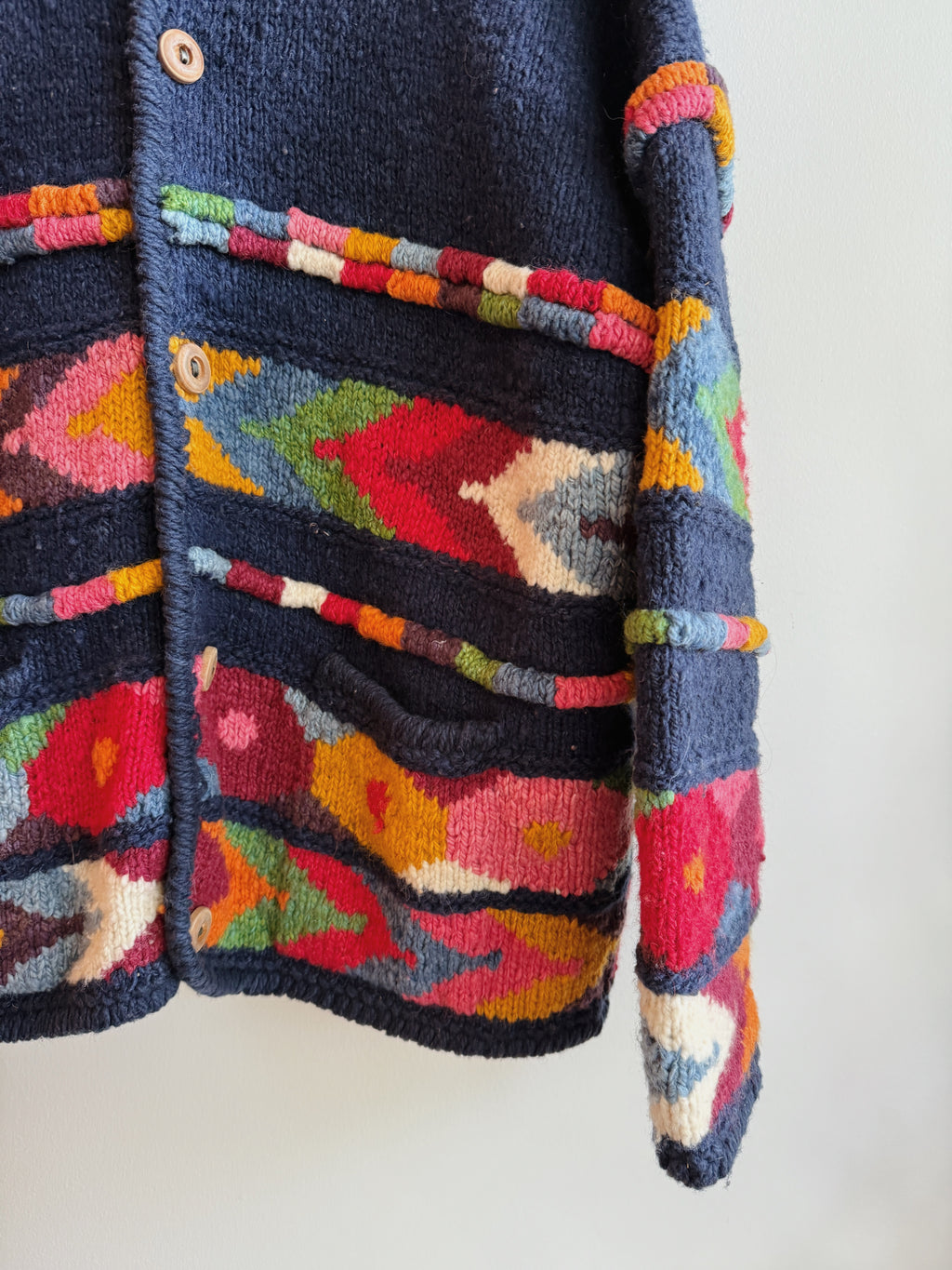 Colorful Wool Cardigan