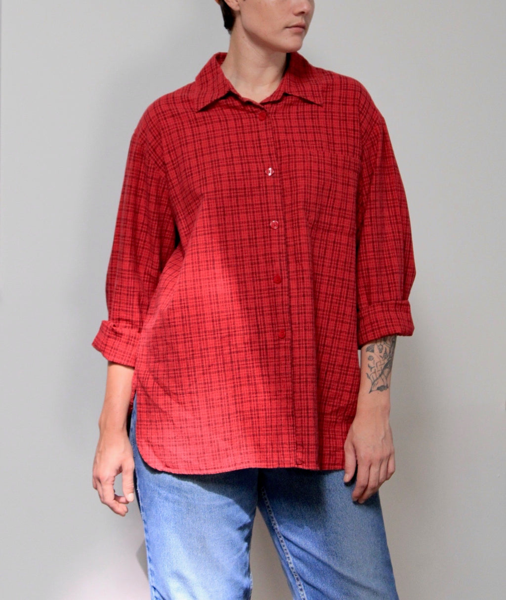 Window Pane Button Down Shirt