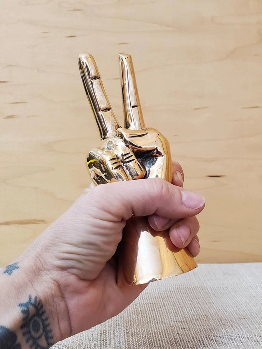 Bronze Peace Hand