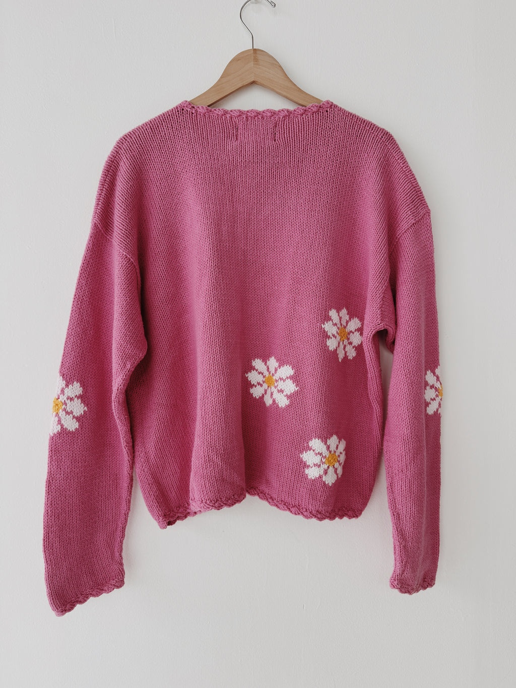 Pink Daisy Cotton Cardi