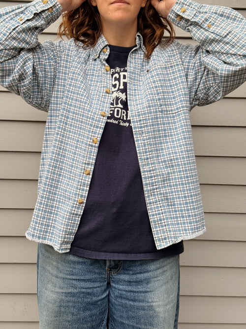 Printed Plaid Buttondown