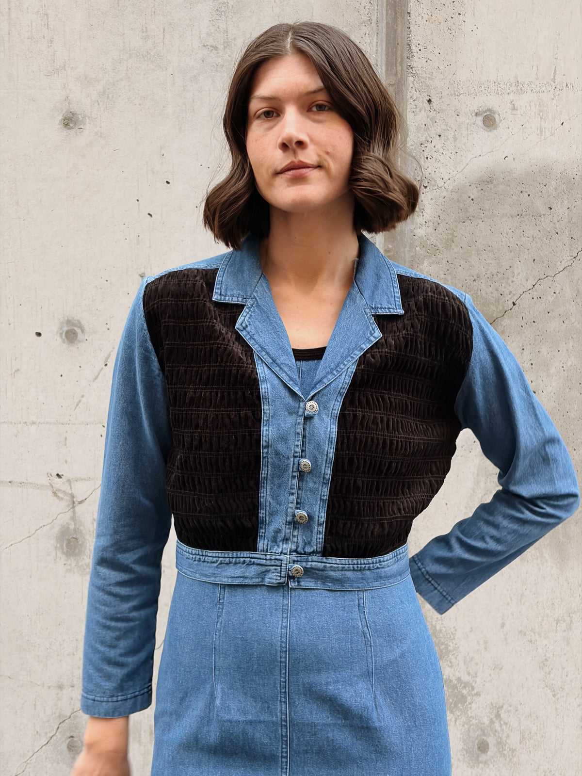 Velvet + Denim Jacket