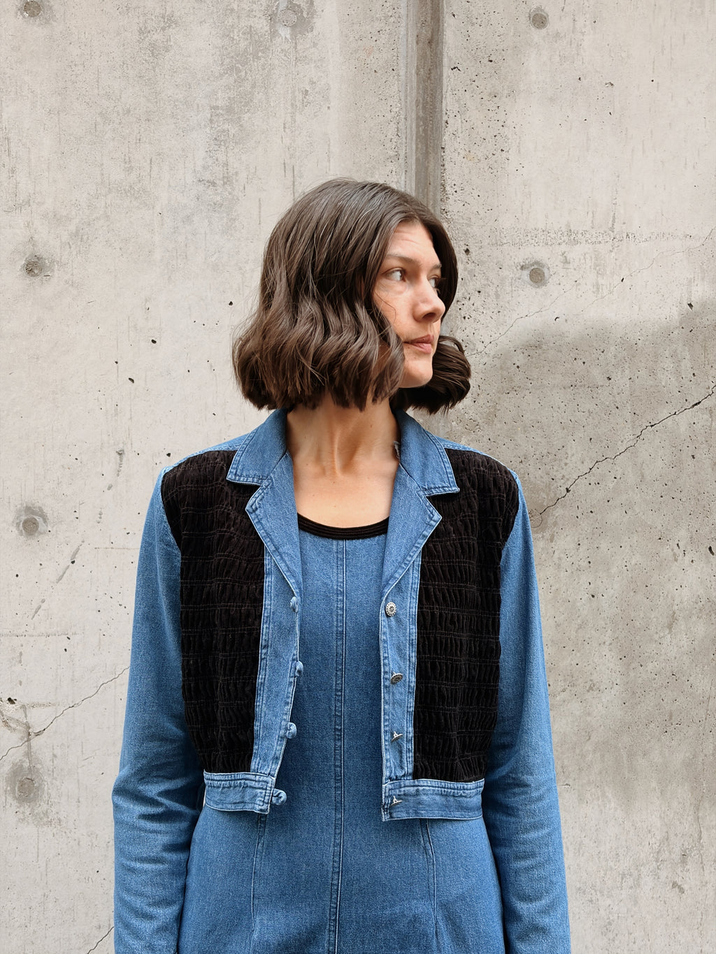 Velvet + Denim Jacket