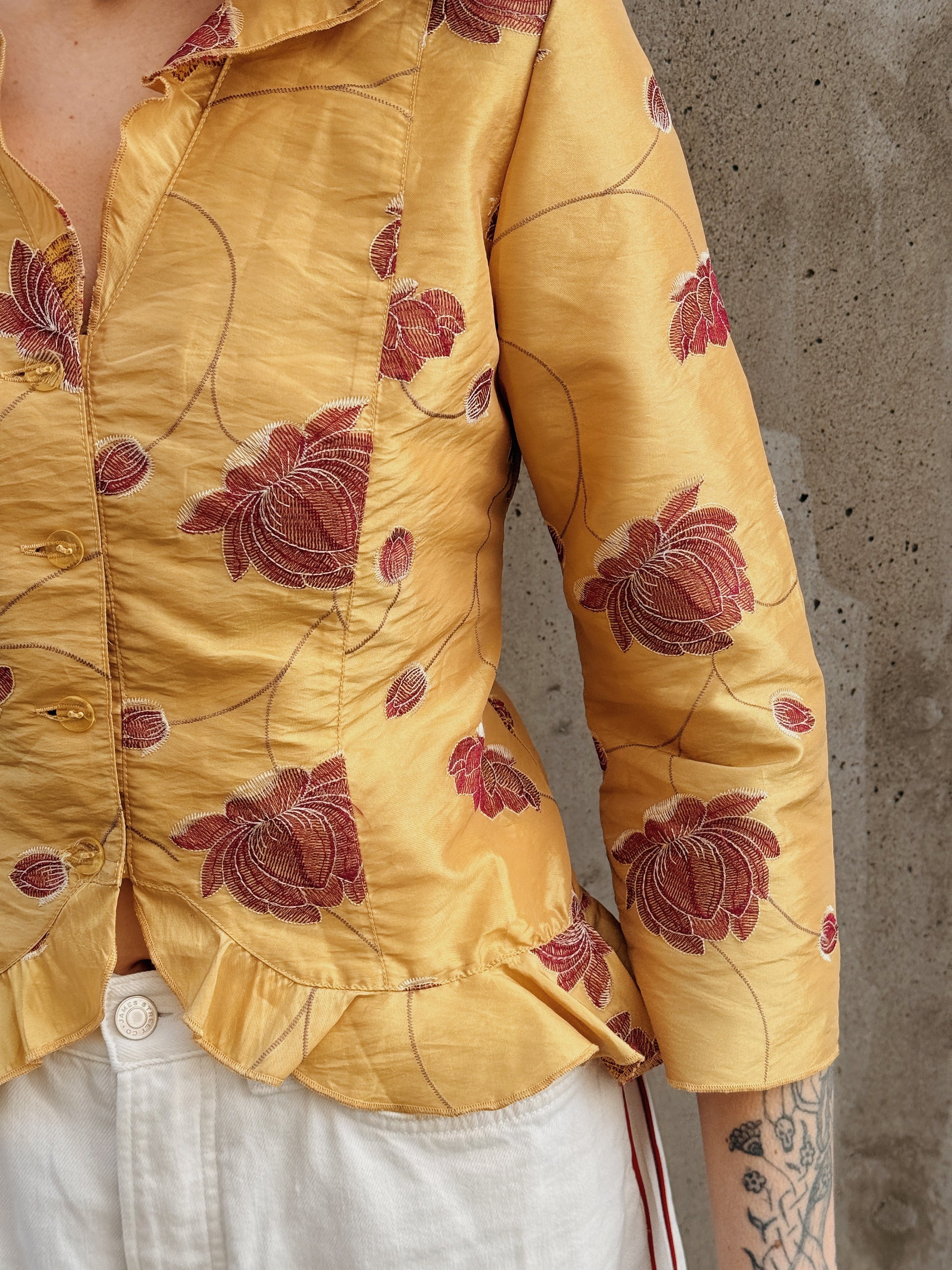 Embroidered Floral Blouse