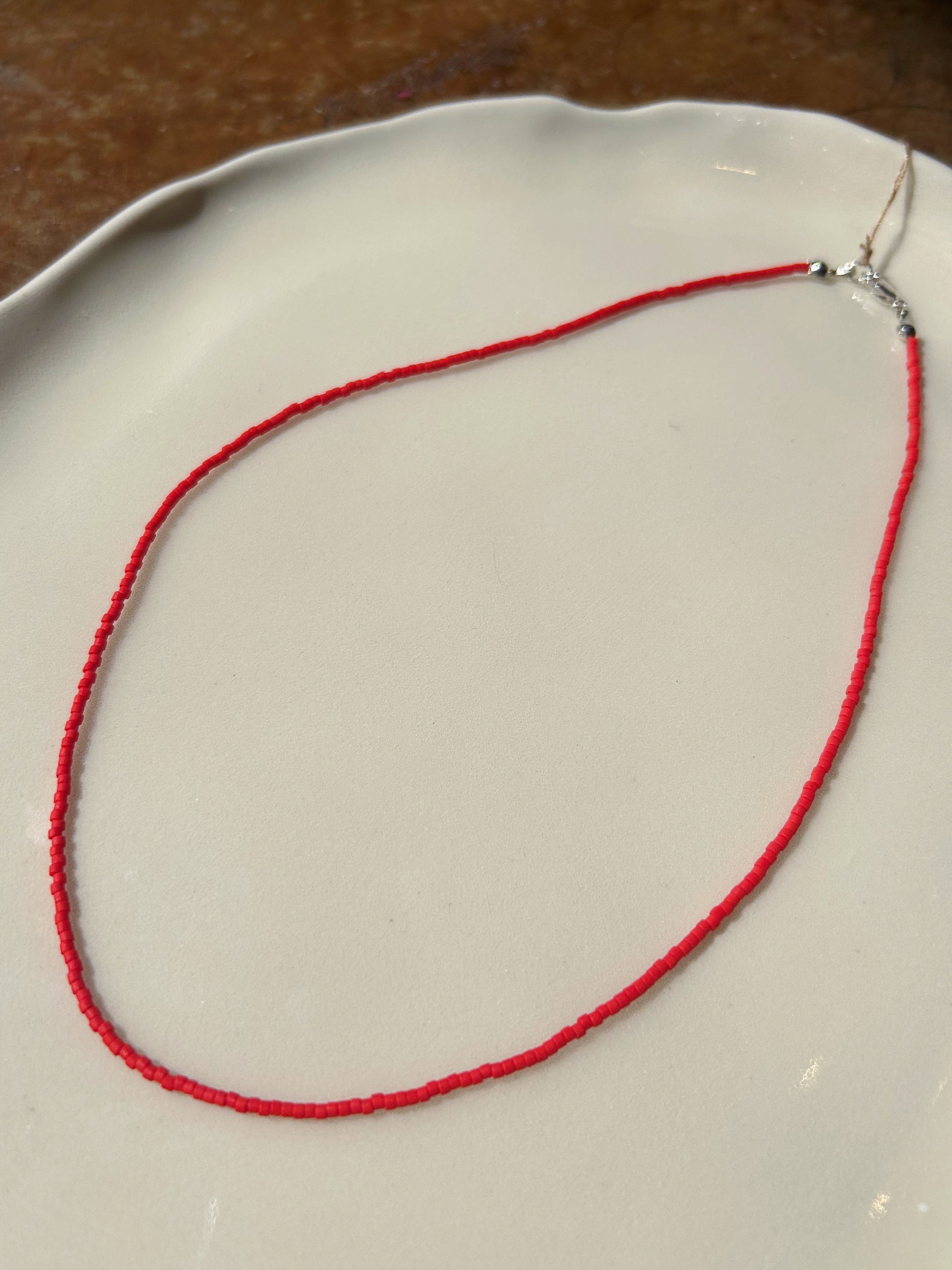Vermillion Matte Necklace